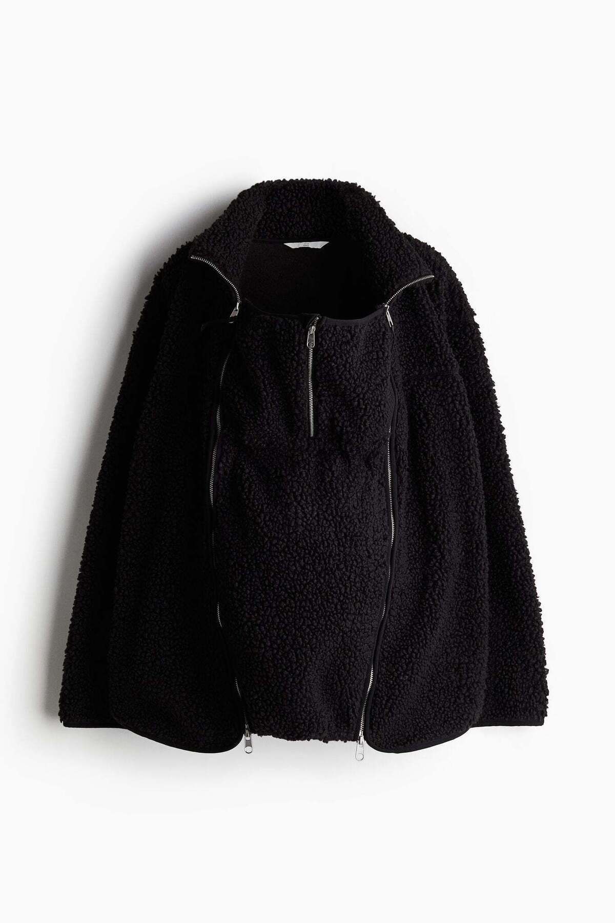 H&M-MAMA Before & After Babywearing teddy jacket 3