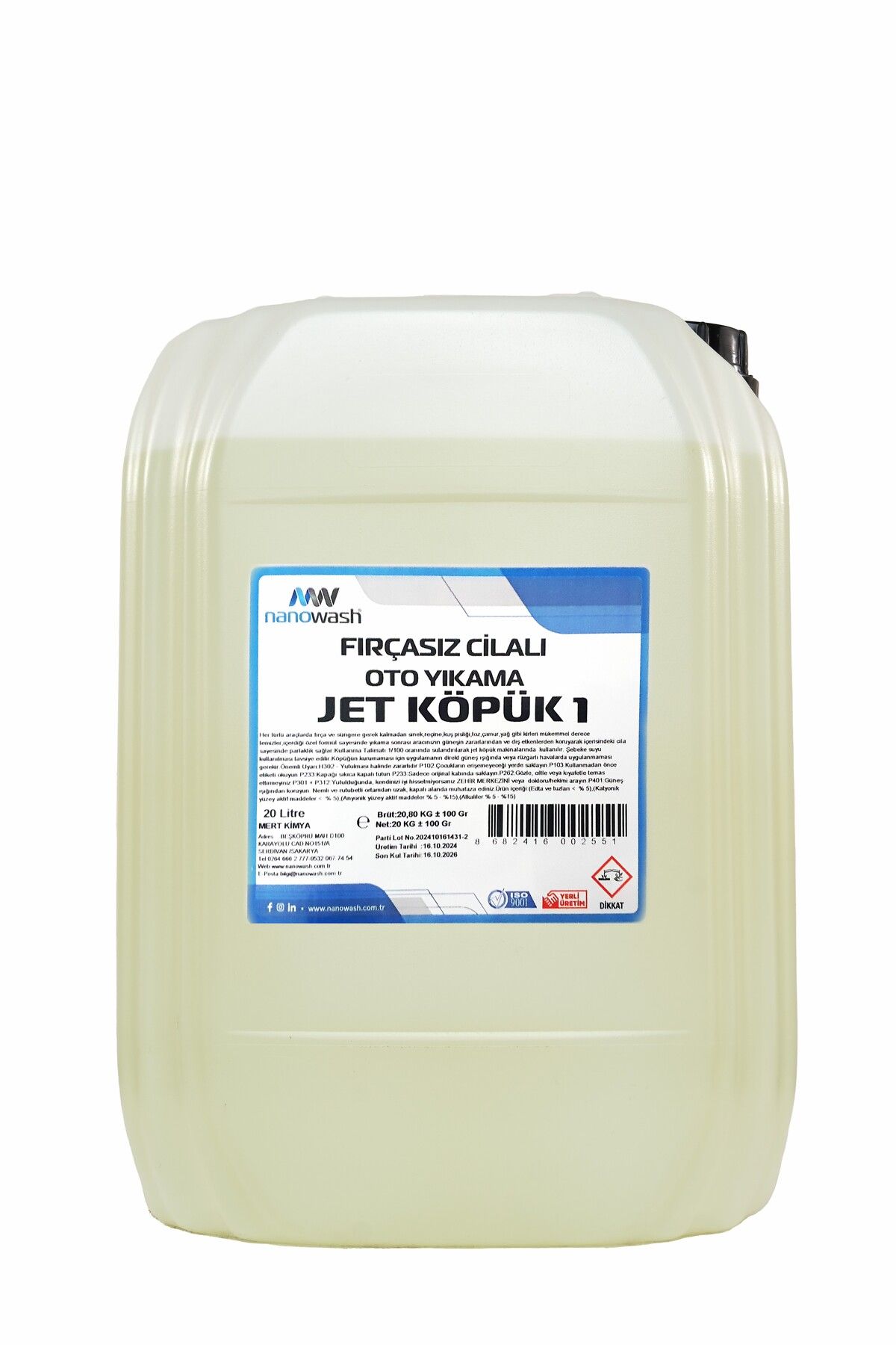 nanowash Jet Köpük 1 20 Lt