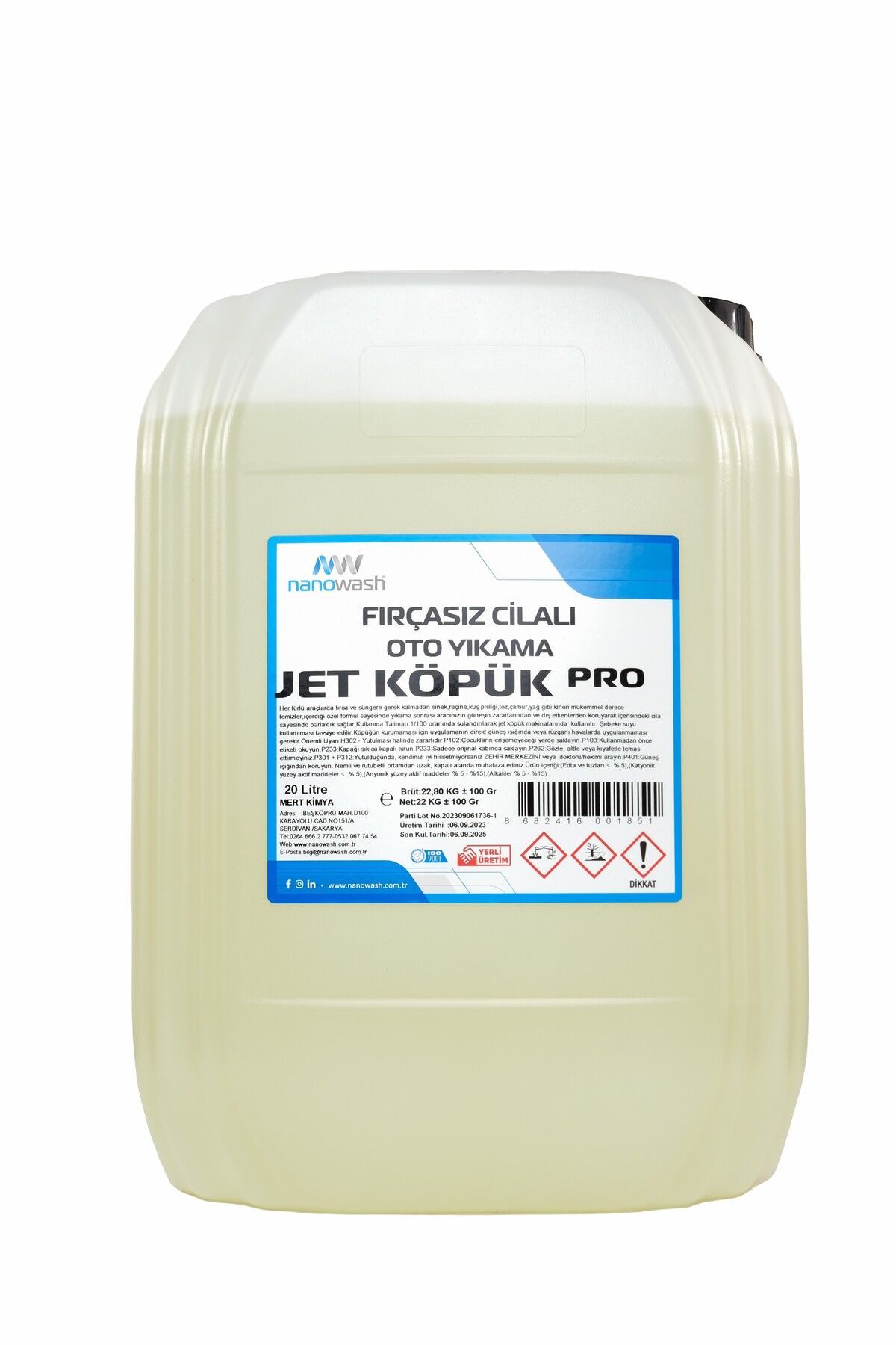 nanowash Jet Köpük Pro 20 Lt