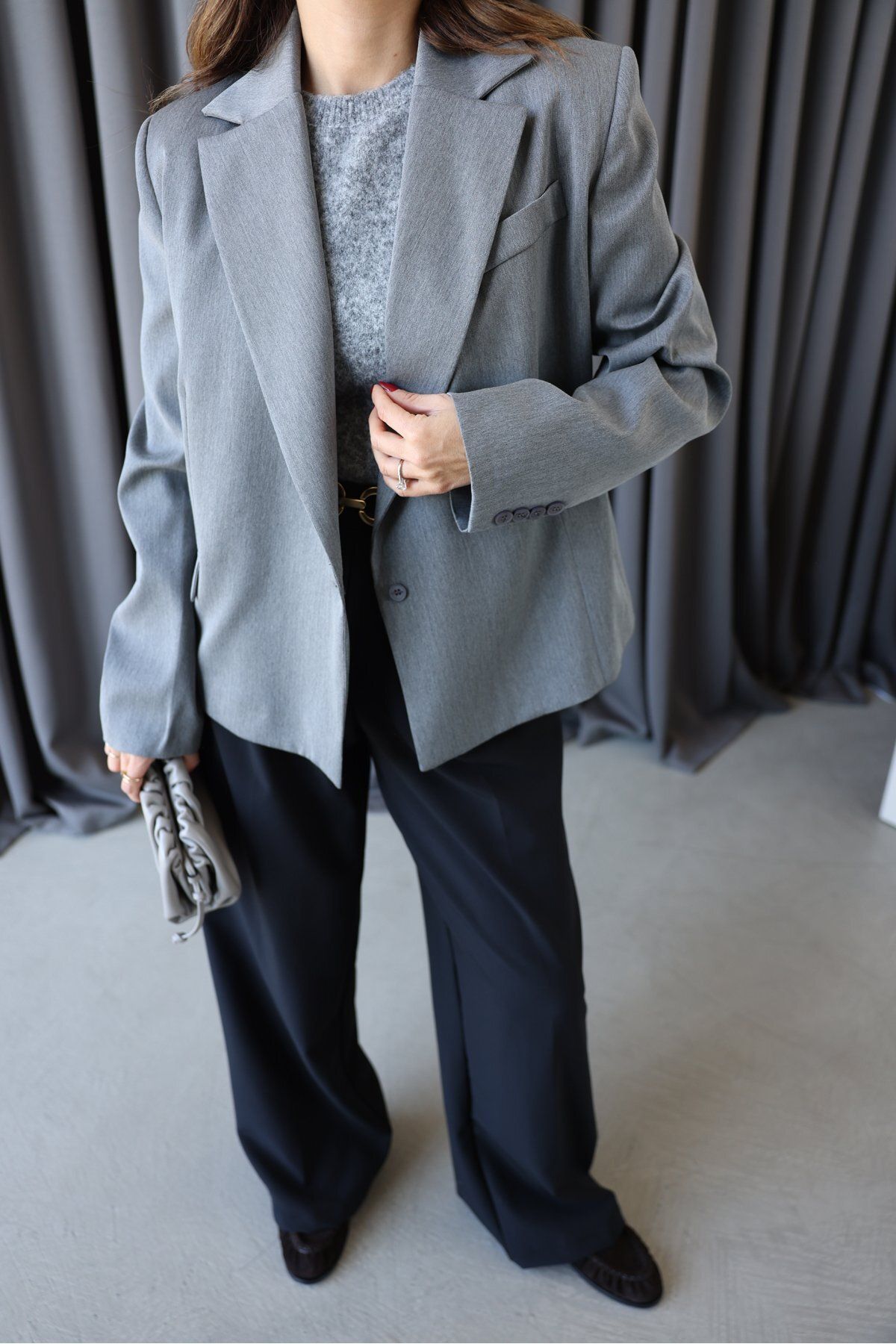 Özge Özgenç-Double Breasted Collar Blazer Jacket 4