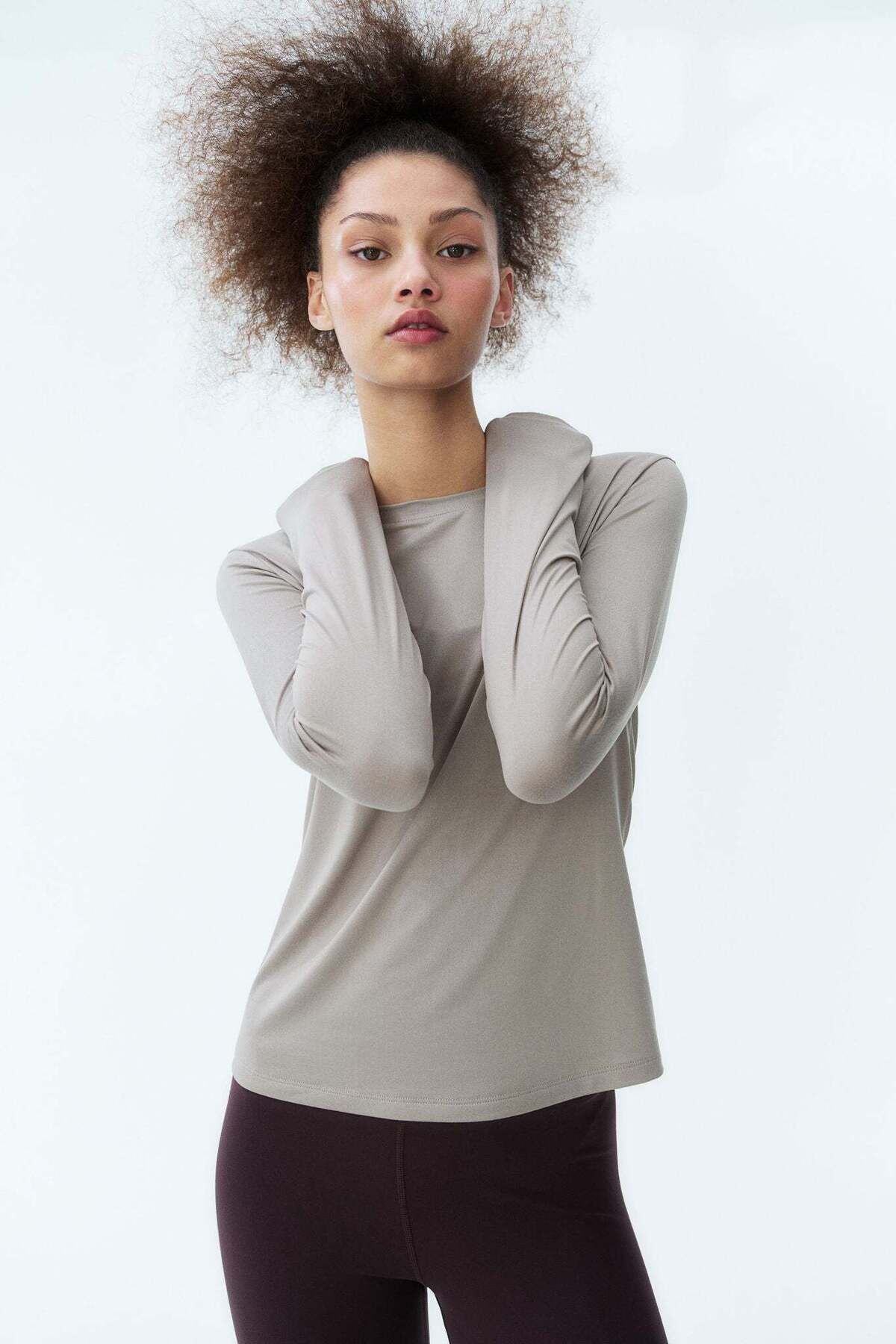 H&M-Long-sleeved sports top in DryMove™ 1