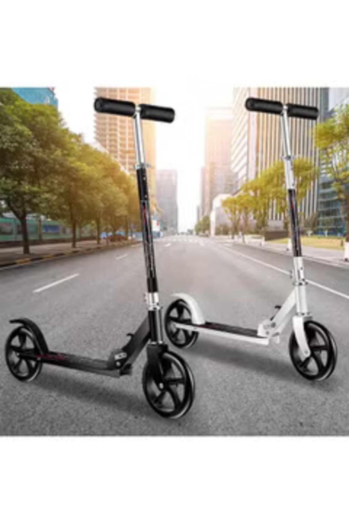 Arabest-Adult Scooter,Suitable for Gifts for Family Kids(White 102*78*16cm) 4