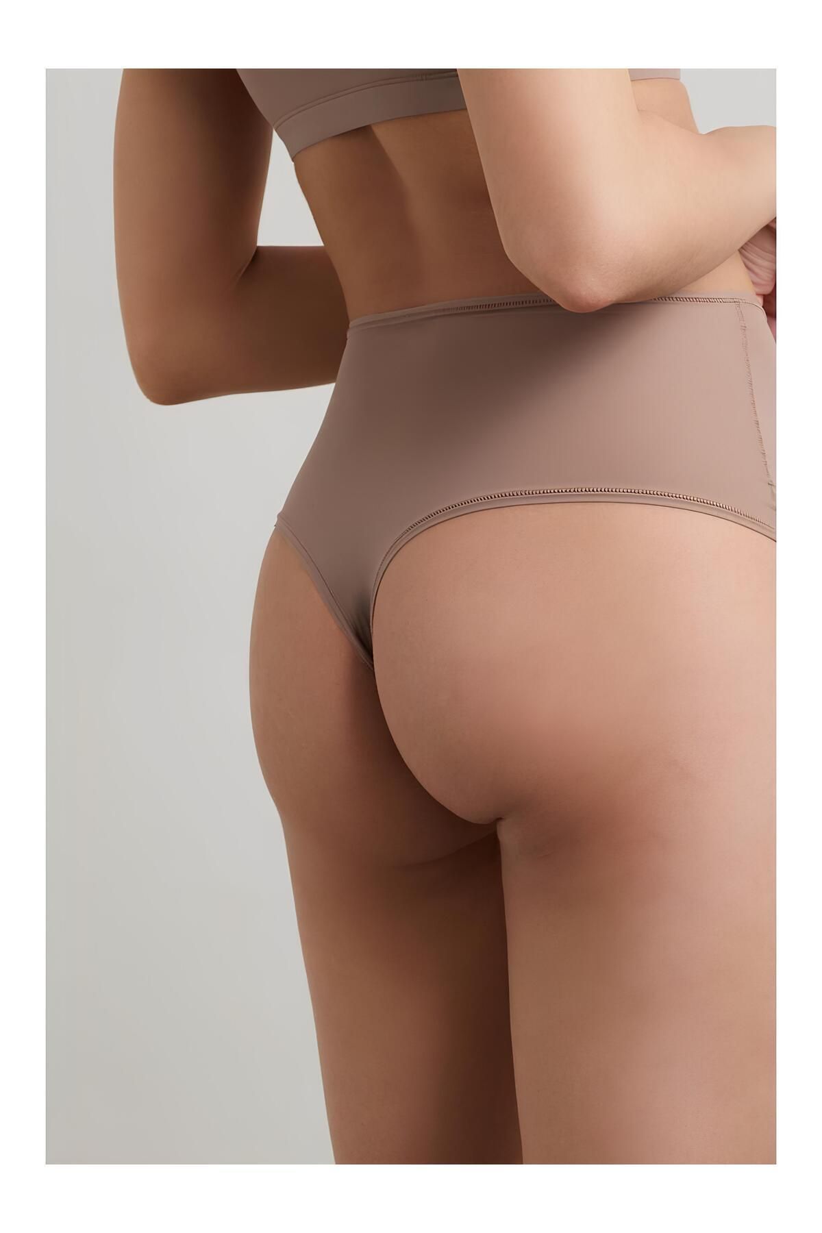 red iç giyim-Easy Cotton Trim Highrise High Waist Thong 5 Pack 7