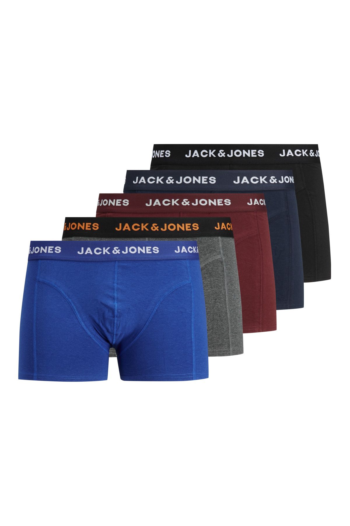 Jack & Jones Erkek Renkli Trunks Boxer 5'li 12167028