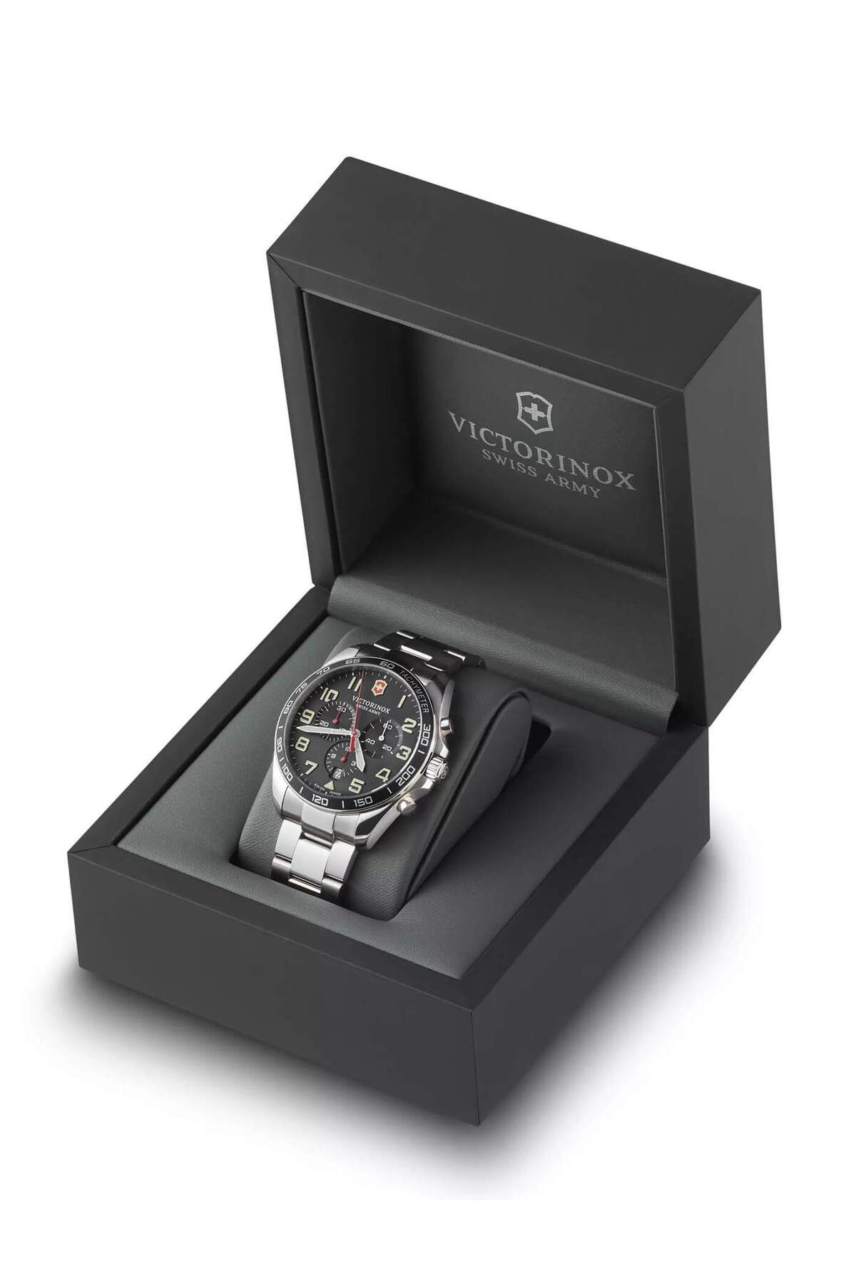 ساعت مشکی مردانه سیاه ارتش سوئیس 241855 FIELDFORCE STANITRY VICTORINOX