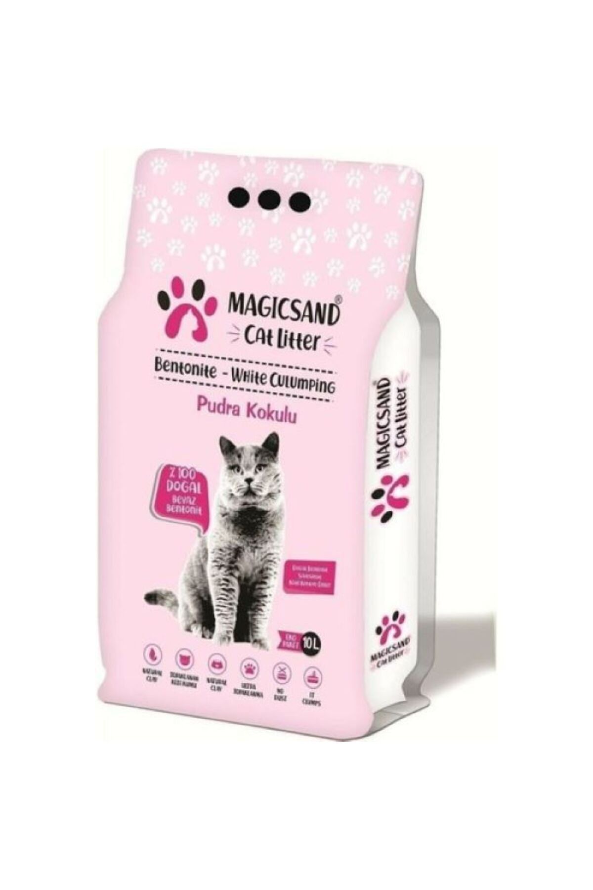 magicsand Cat Litter Pudralı Ince Taneli Kedi Kumu 10 Lt.