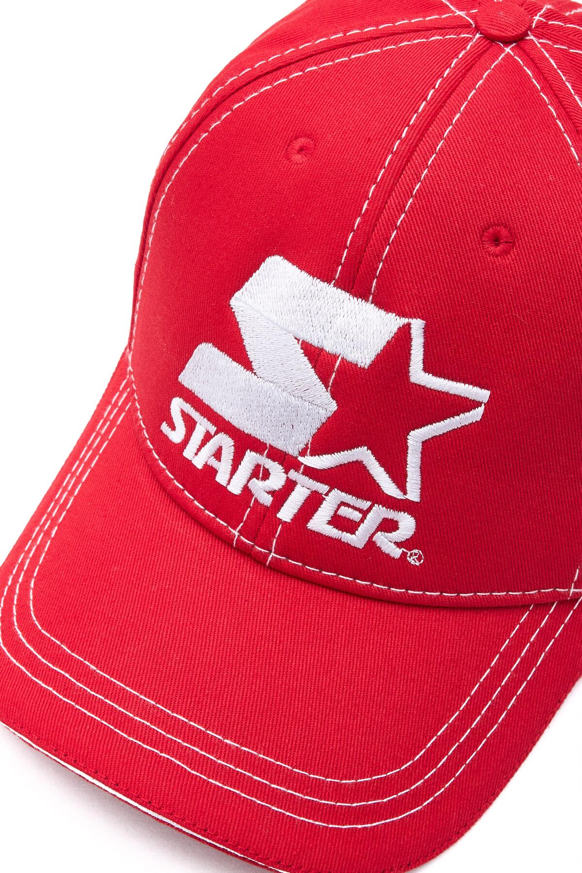 Starter Radford Kırmızı Baseball Cap Nakışlı - Unisex Şapka görsel 2