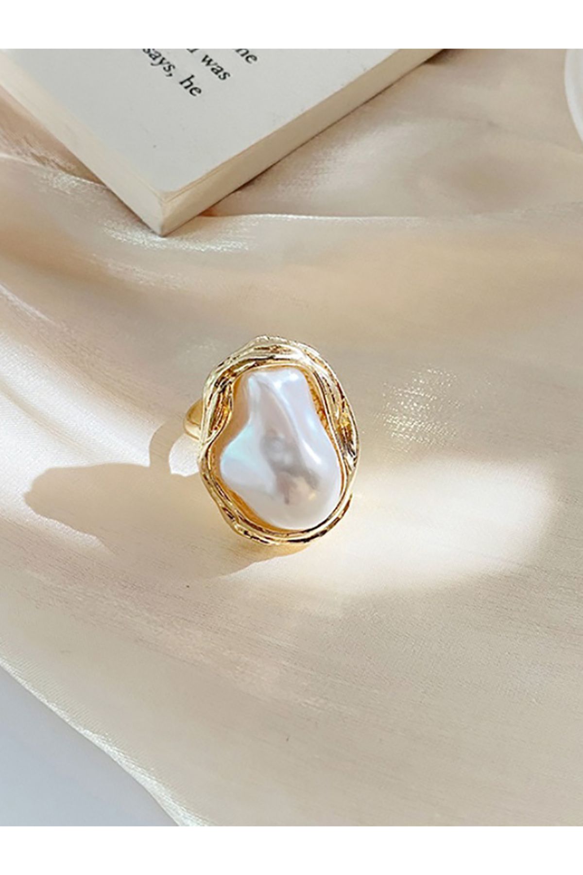 Styli-Faux Pearl Ring 5