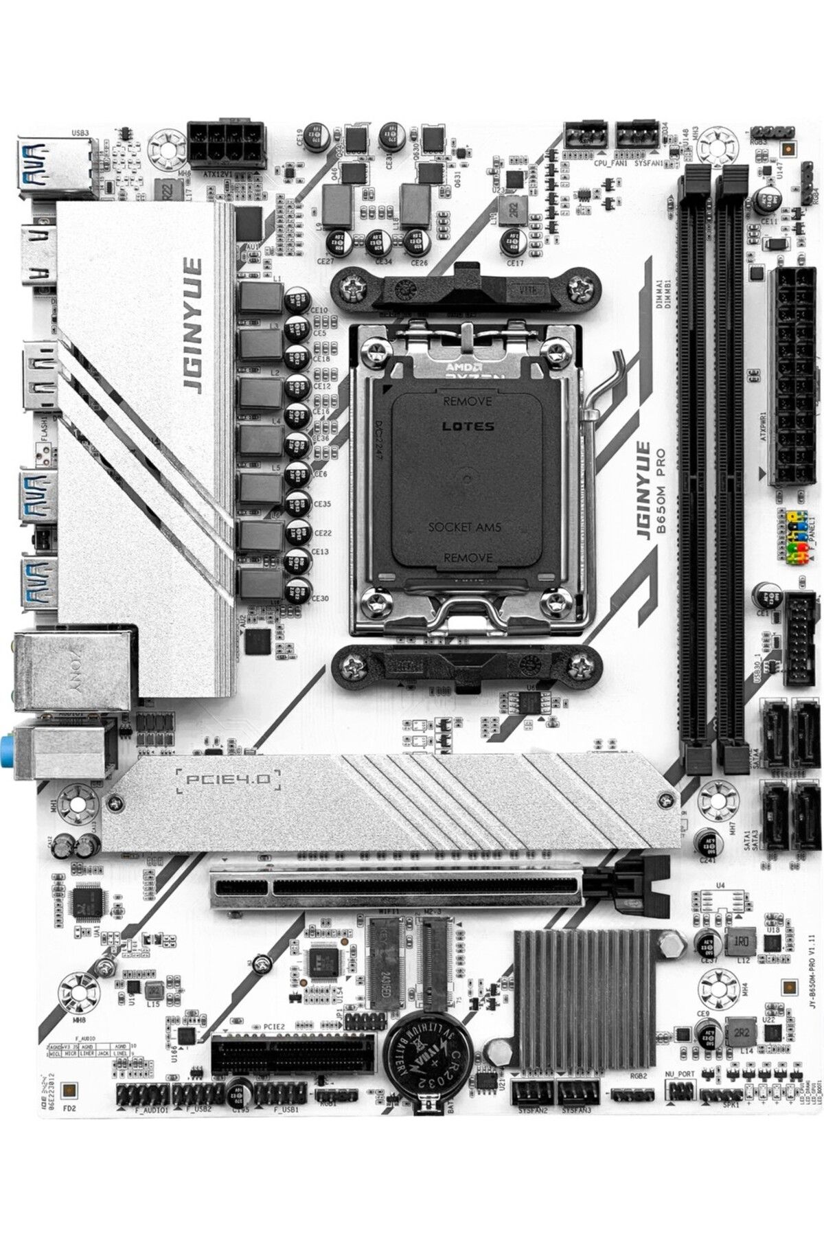 Jginyue-B650M Pro Am5 to Ddr5 Socket, 6800 Mhz (Oc) Hdmi, Wifi, Matx Gaming Motherboard 3