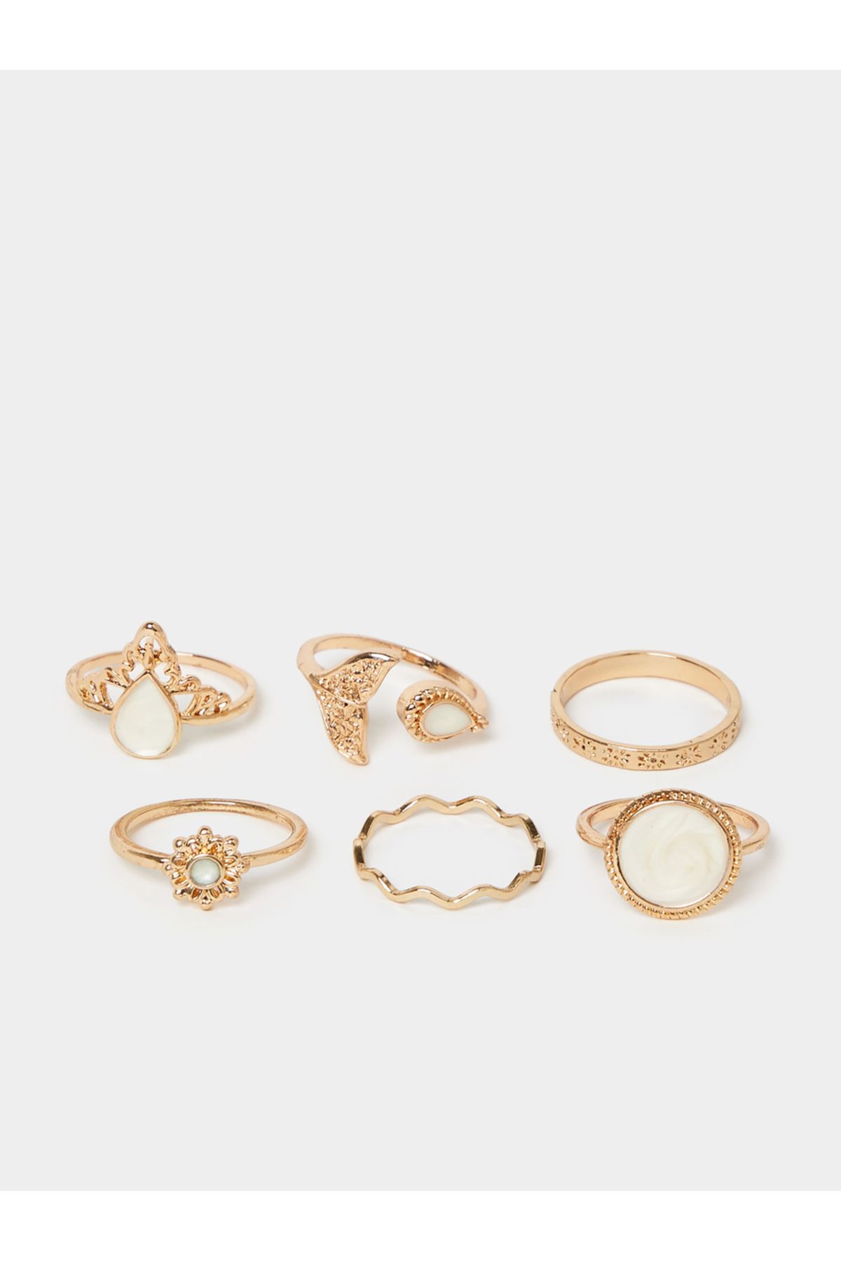 Styli-Set of 6 - Assorted Embellished Rings 2