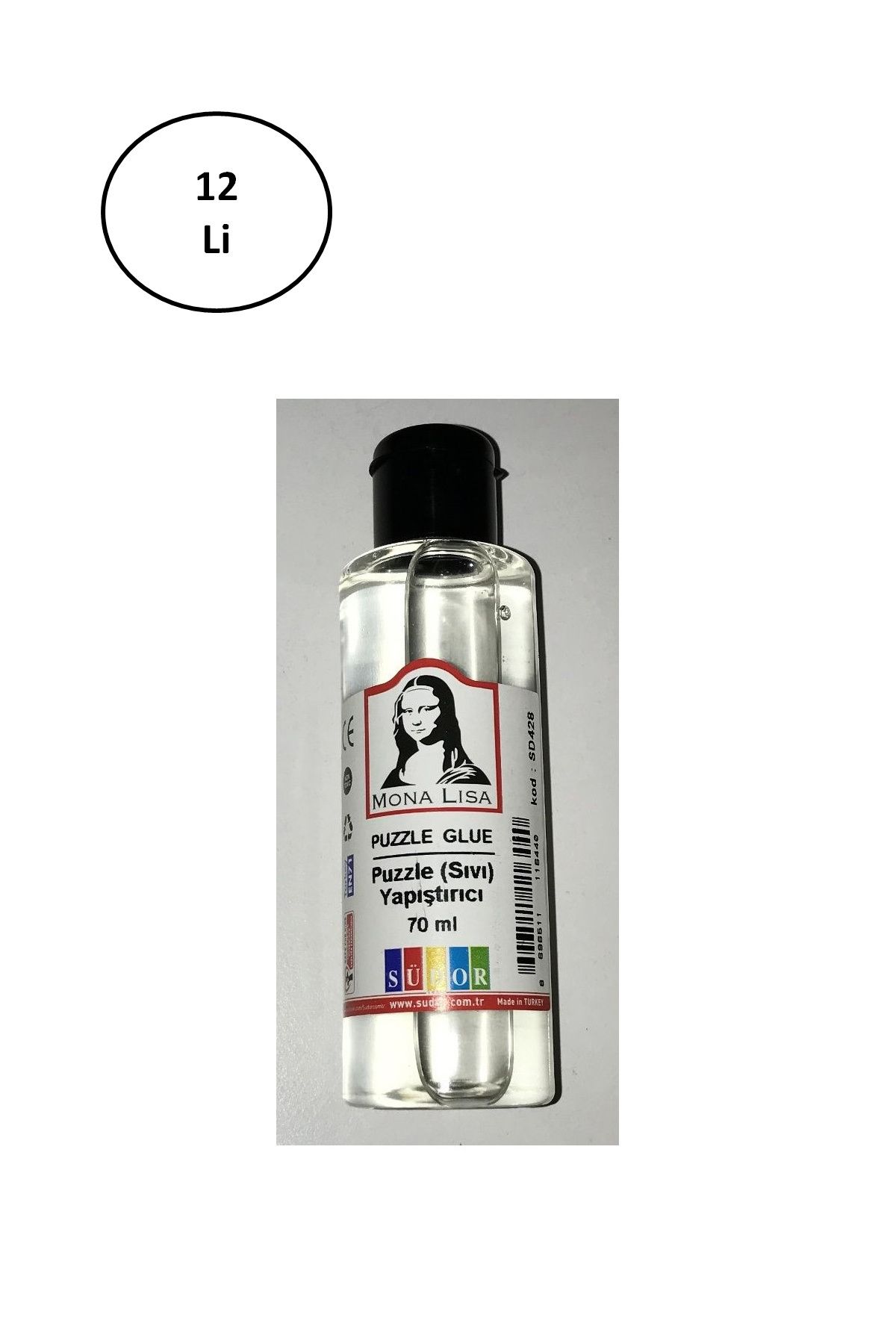 Kapamarka Südor Puzzle Sıvı Yapıştırıcı 70 ml 12'li