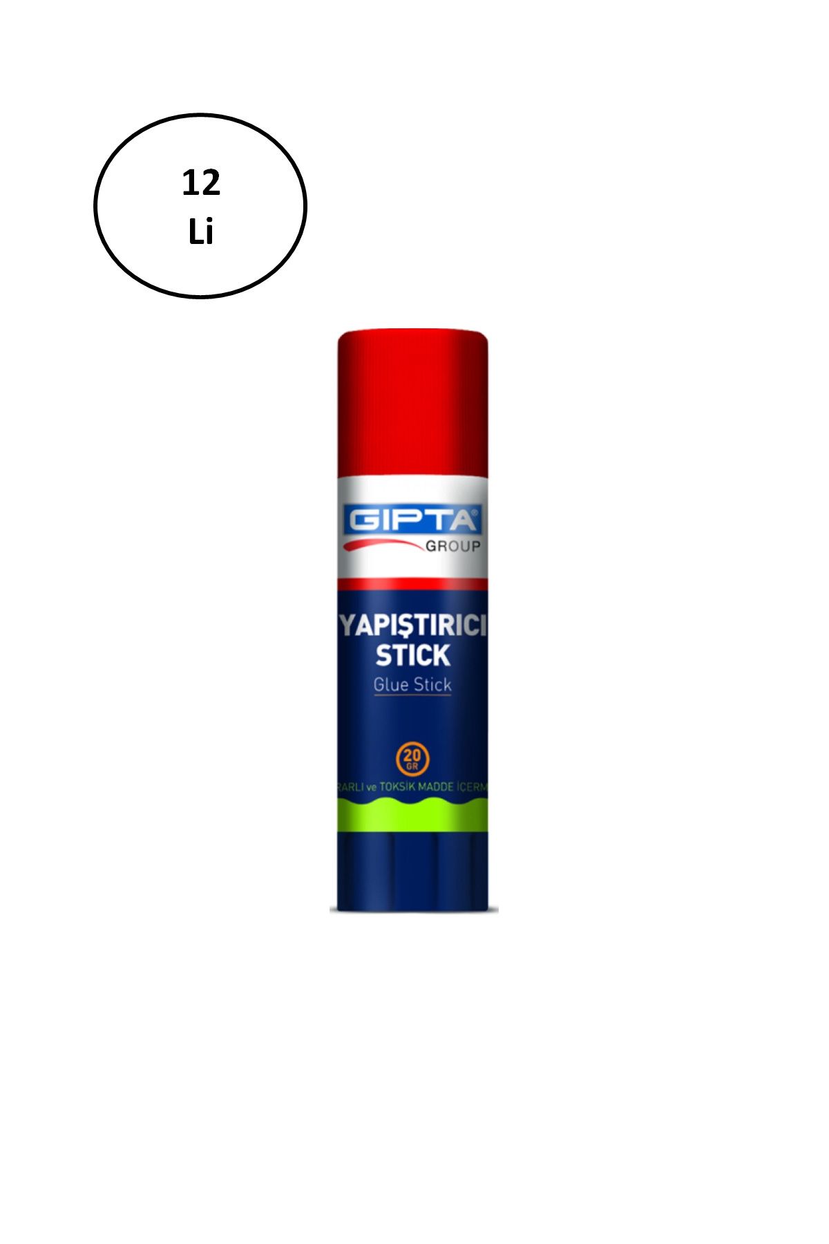 Kapamarka Gıpta 20 Gr Glue Stick Yapıştırıcı Beyaz 12 Li