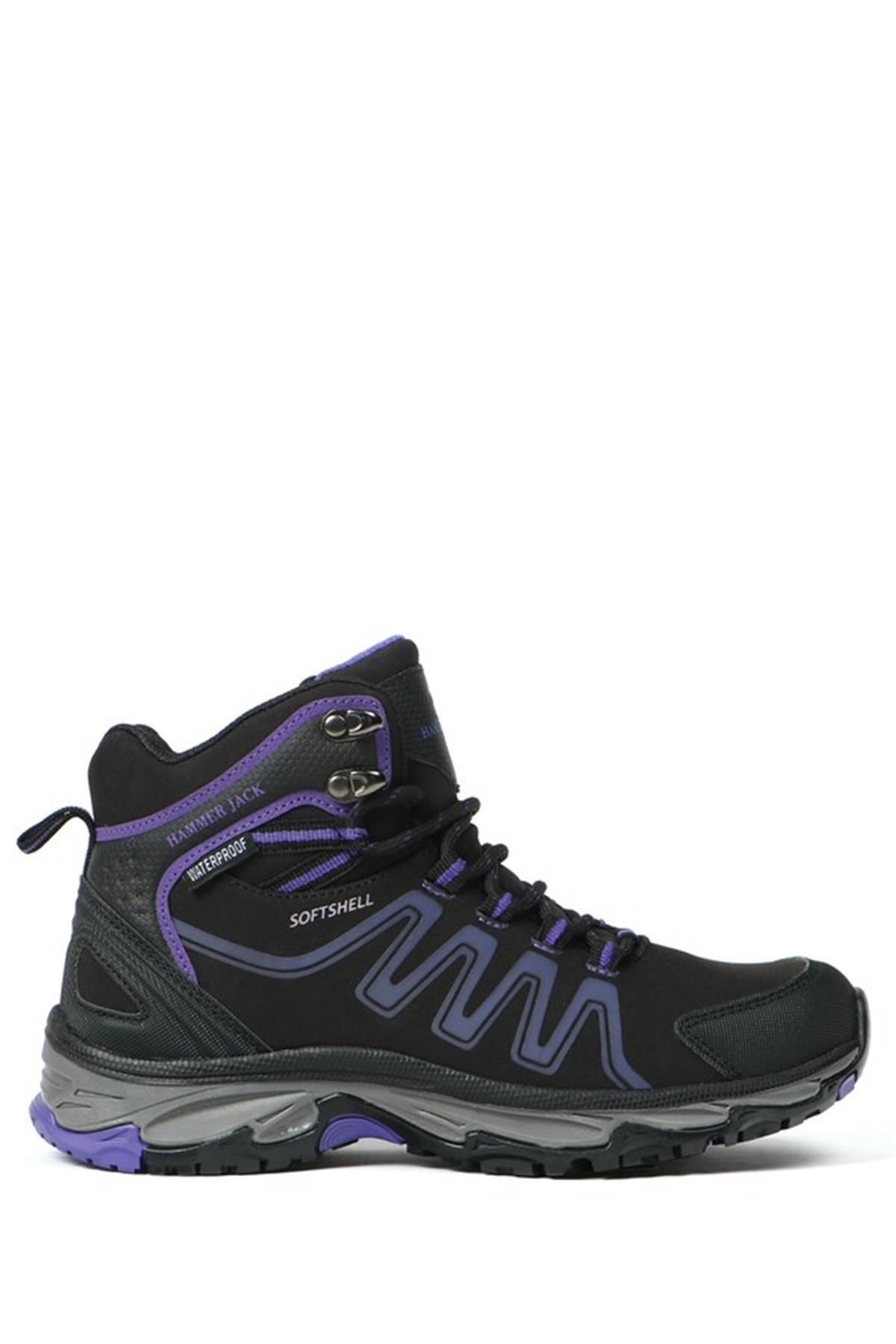 Hammer Jack-Faron Black Purple Women's Waterproof Outdoor Boots 1