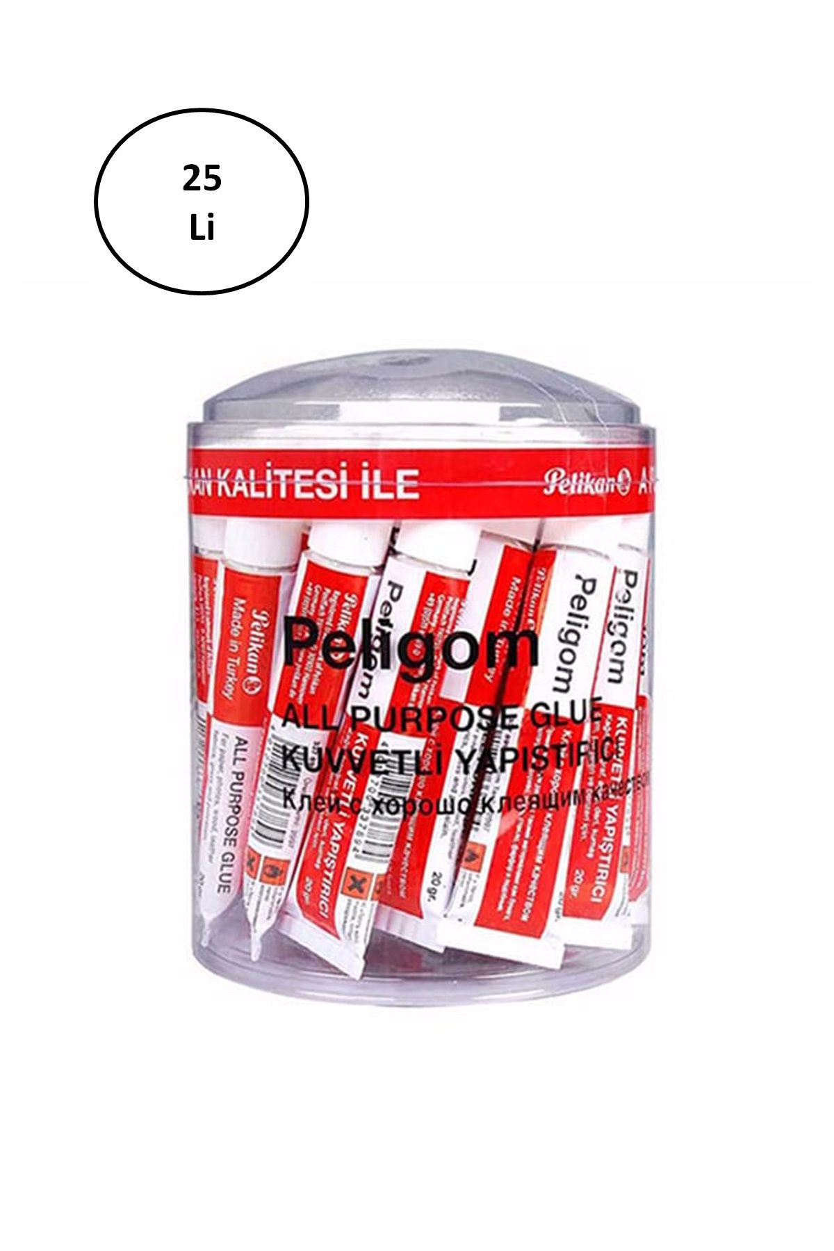 Kapamarka Pelikan Peligom No:7 20 Gram Tüp Yapıştırıcı 25'li