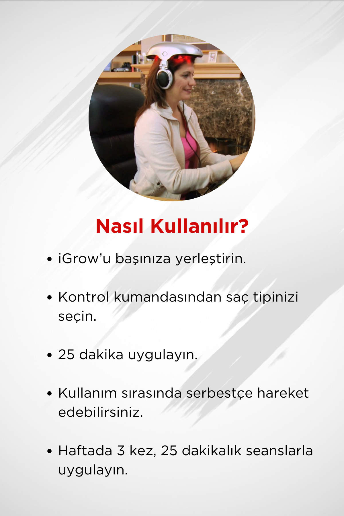 Igrow Lazerli Saç Çıkartma Ve Dolgunlaştırma Cihazı (fda Onaylı) — IG — تصویر 4 از 6