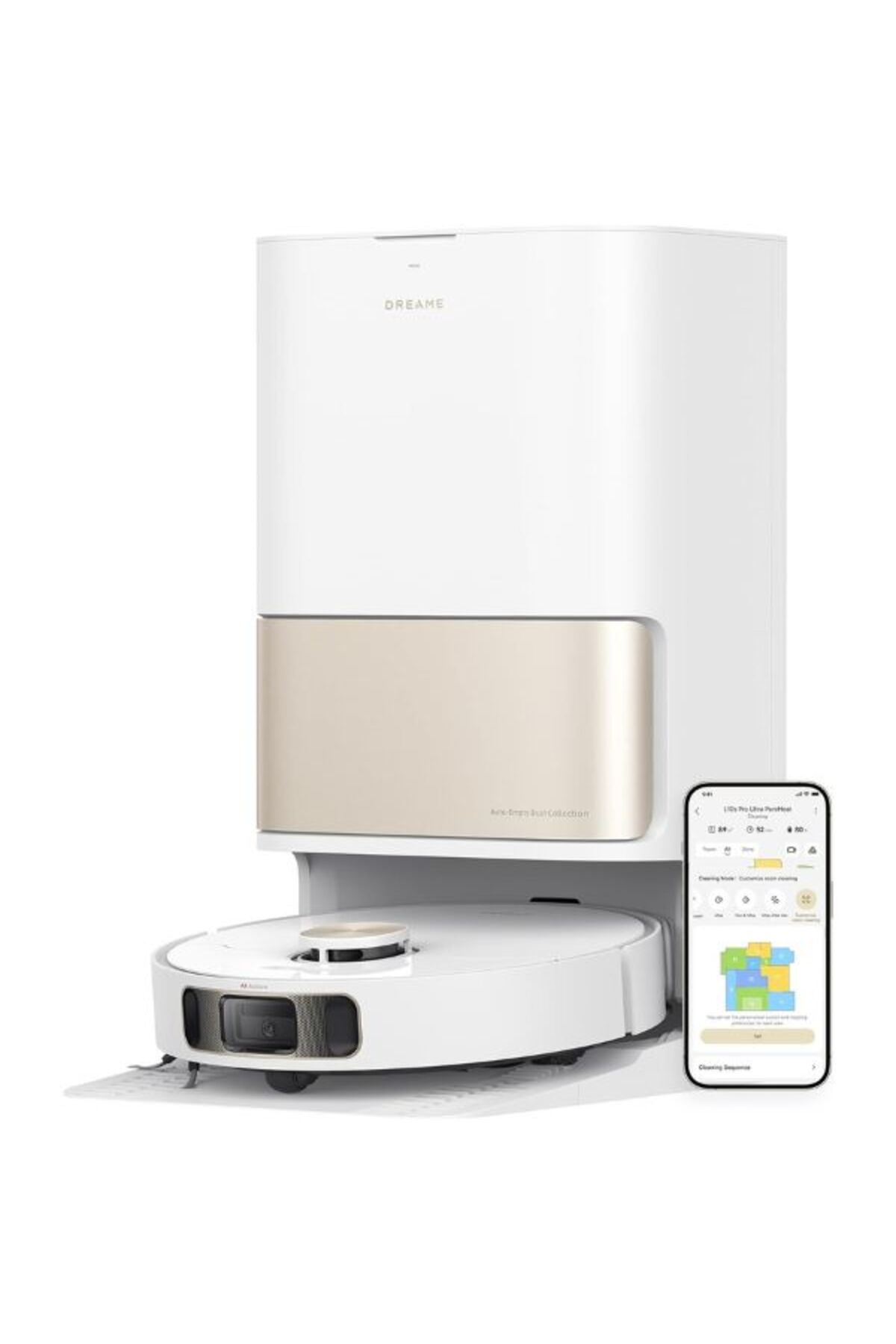 L10s Ultra Heat Sıcak Su Ile Otomatik Paspas Temizlemeli Robot Süpürge