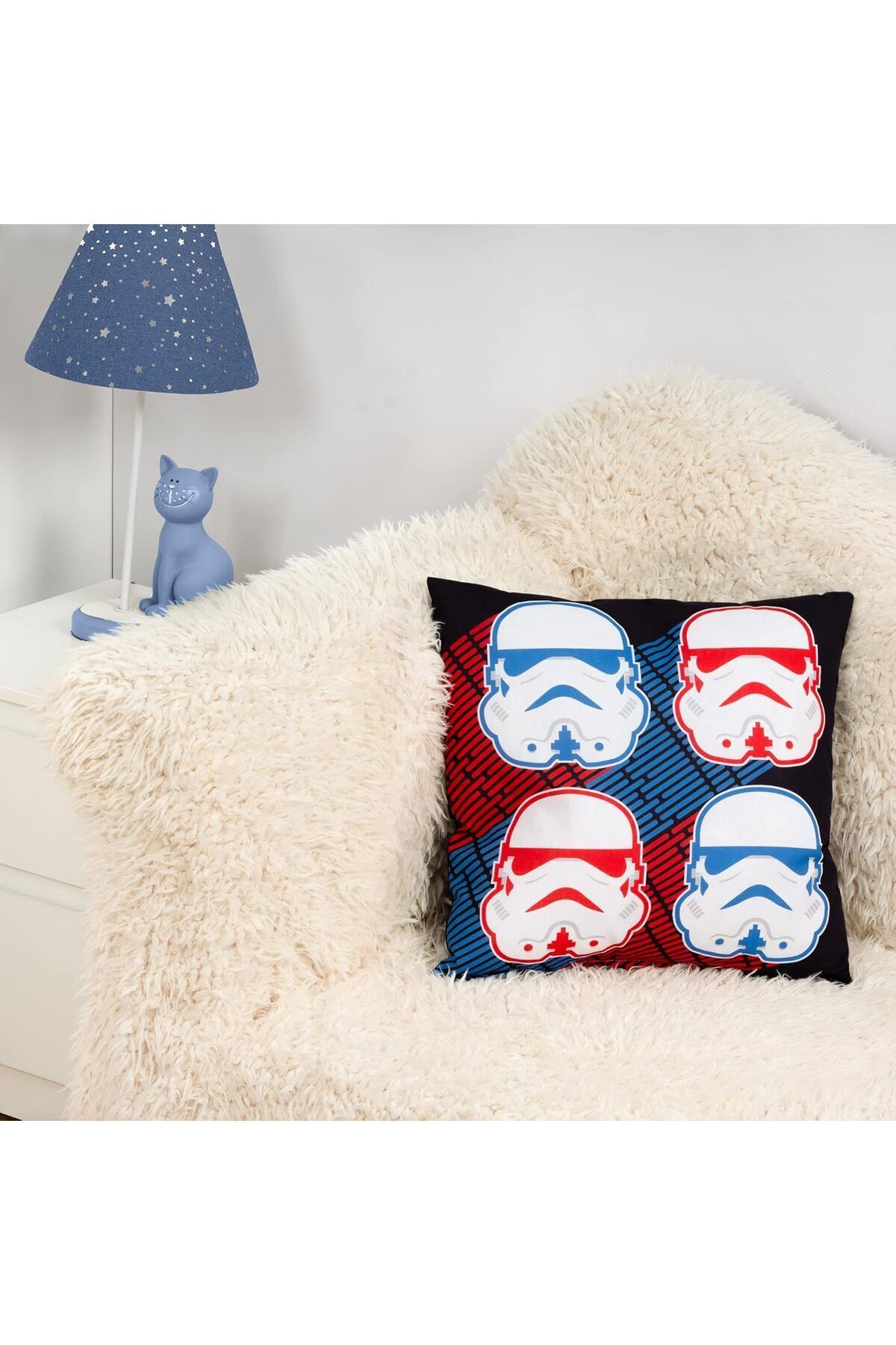Disney Collection-Star Wars & Stormtrooper - Dekokissen Mit Füllung Und Reißverschluss - 40x40 Cm 6