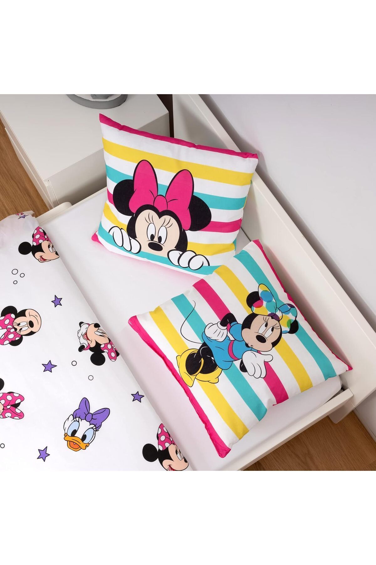 Disney Collection-Minnie Mouse - Dekokissen Mit Füllung Und Reißverschluss - 40x40 cm 3