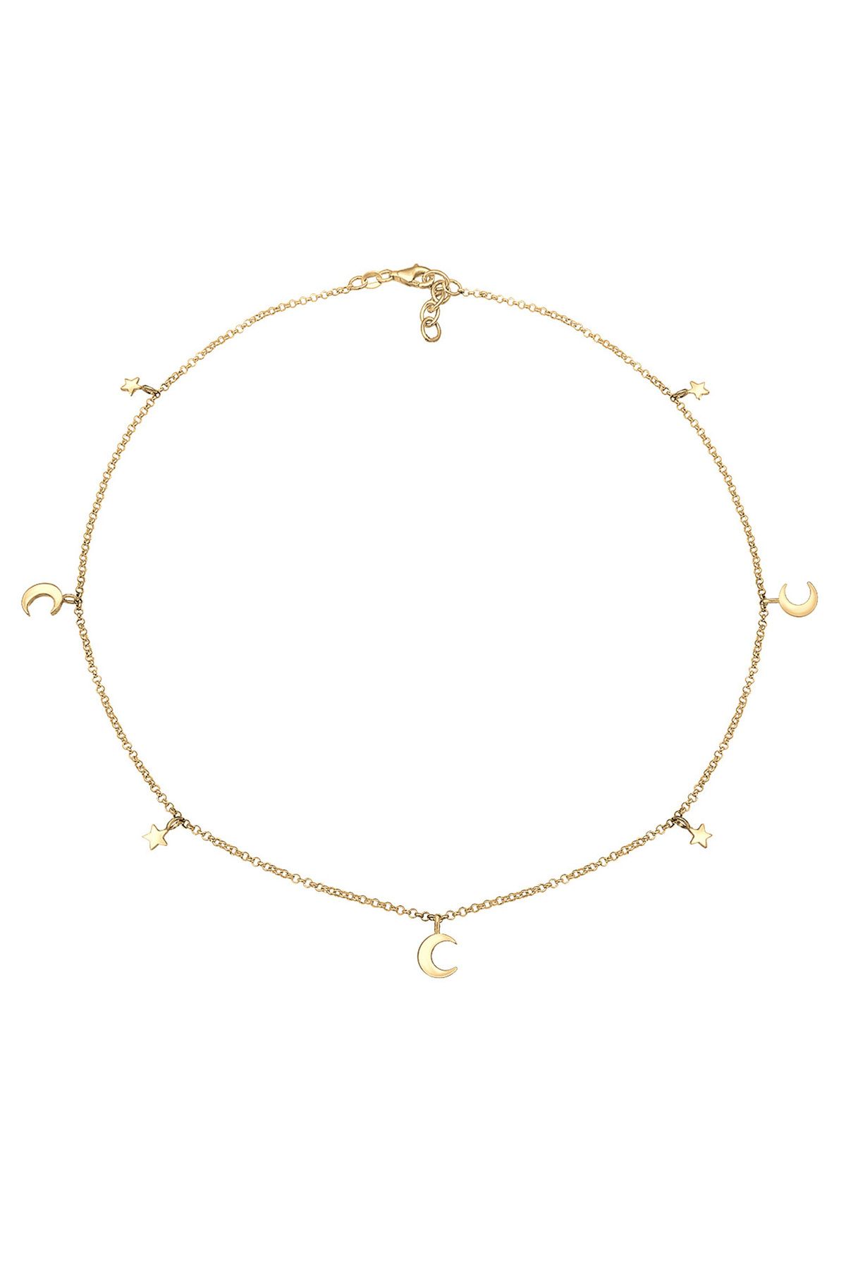 ELLI-Halskette Halbmond Stern Astro Trend 925 Sterling Silber 3