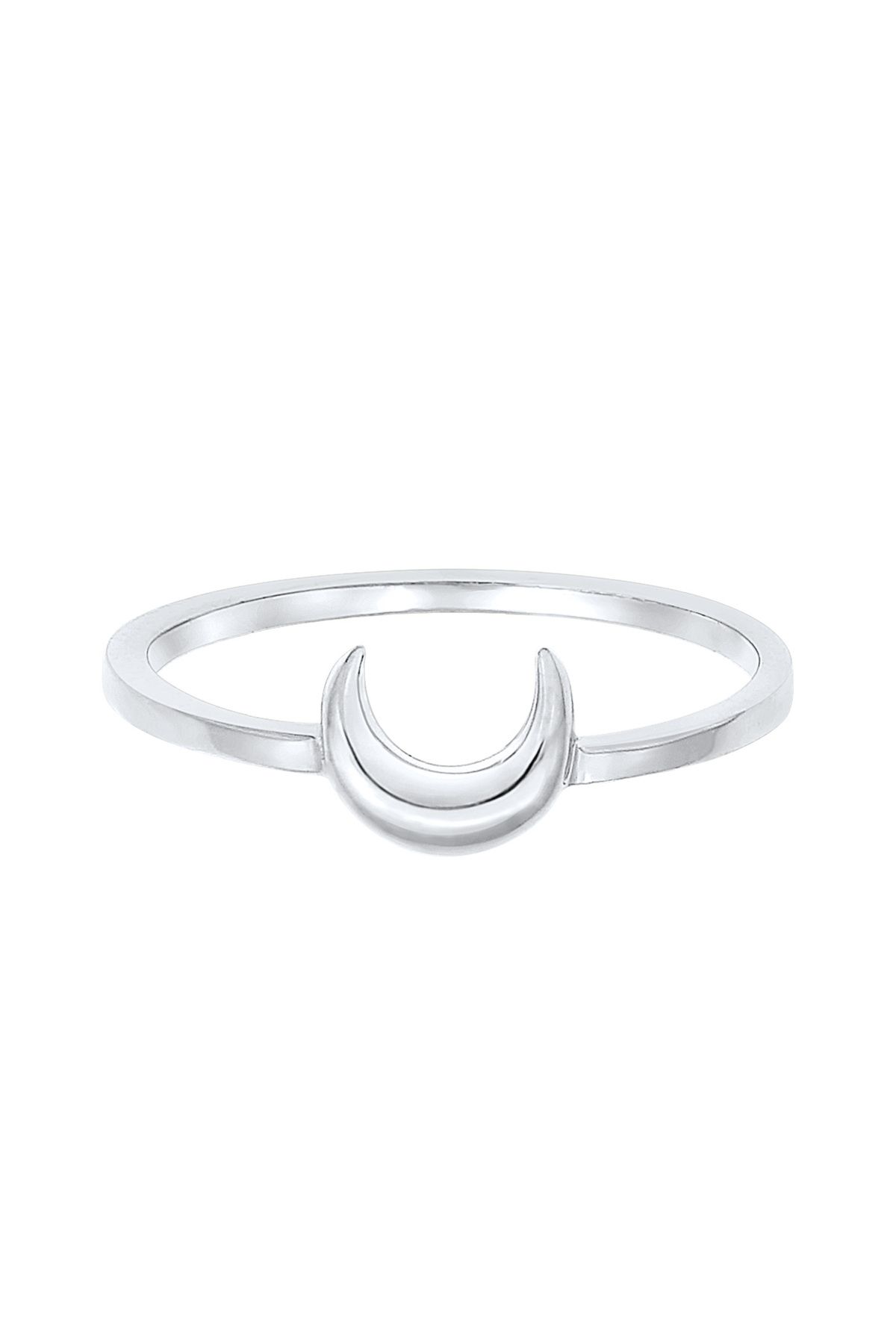 ELLI-Ring Damen Halbmond Astro Basic Trend aus 925 Sterling Silber 2
