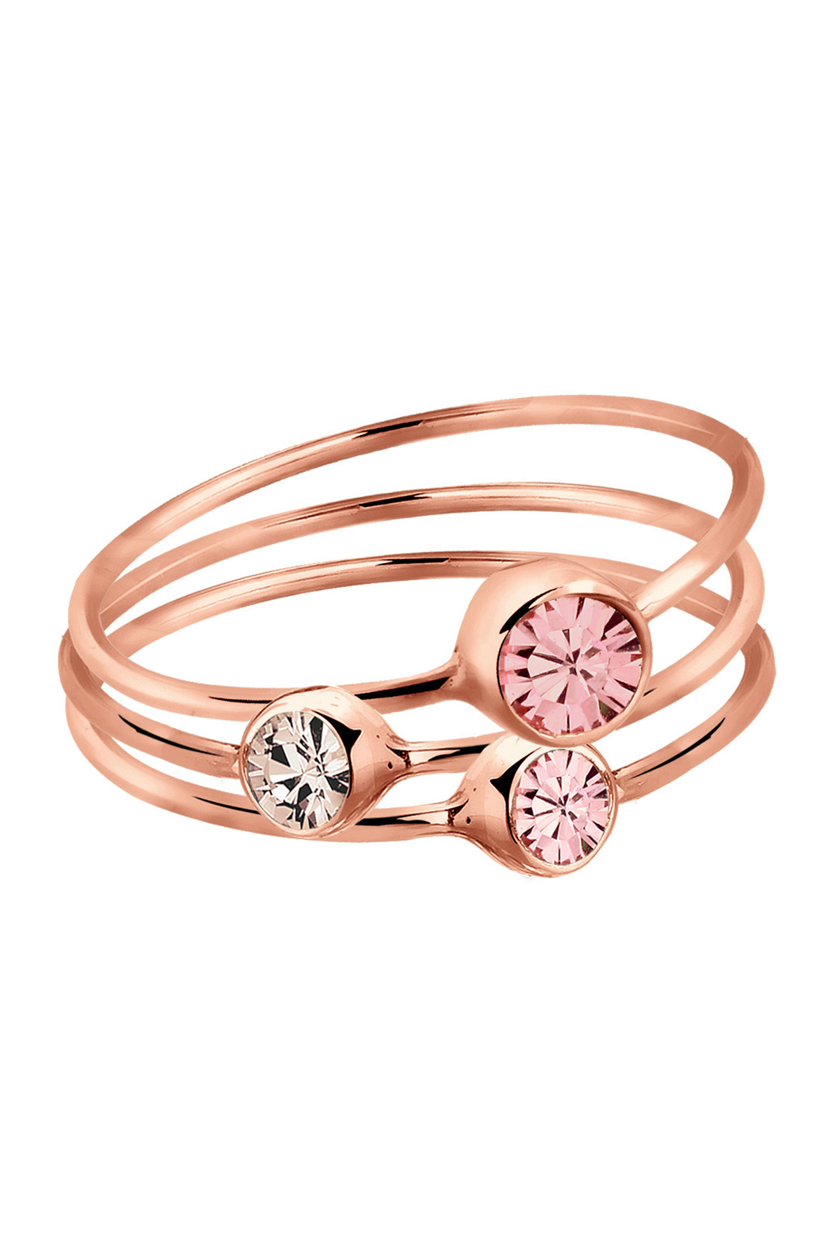ELLI-Ring Damen Verlobungsmotiv Elegant mit Kristallen in 925 Sterling Silber 3