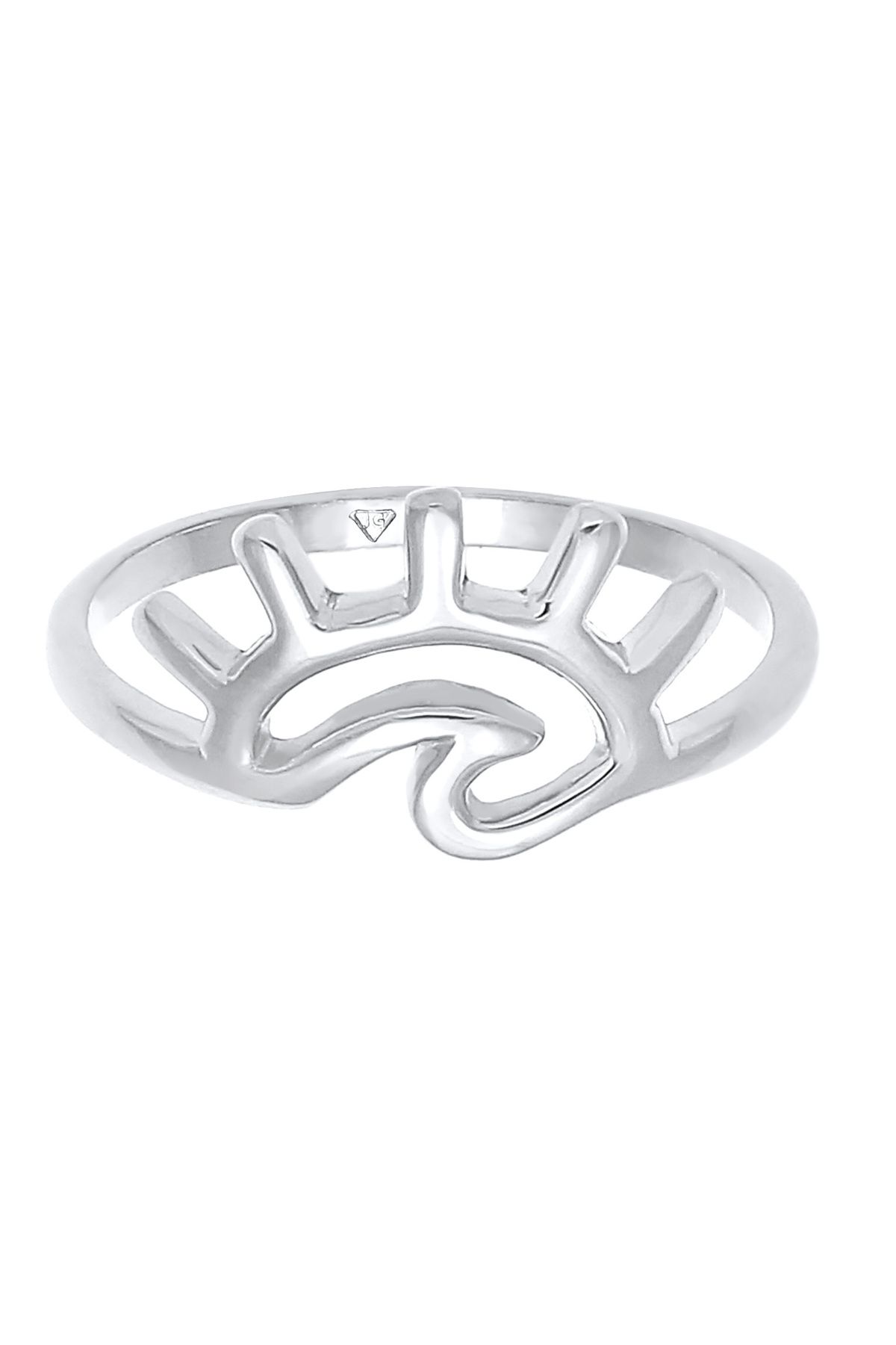 ELLI-Ring Ladies Sunrise Sea Waves Summer Trend Blogger In 925 Sterling Silver 2