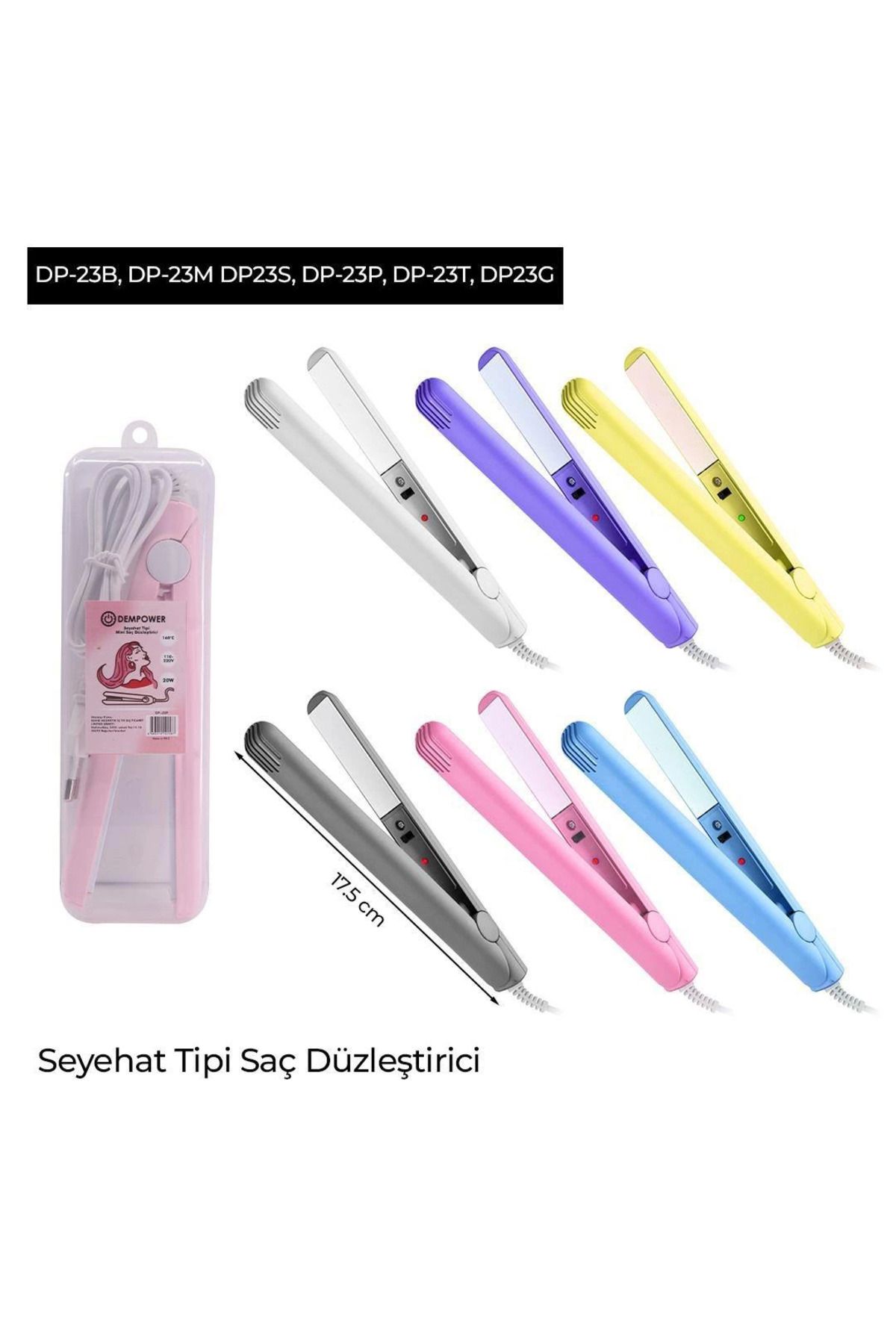 Lokal Marketing Dempower Seyahat Tipi Saç Düzleştirici - LKM1906-8176