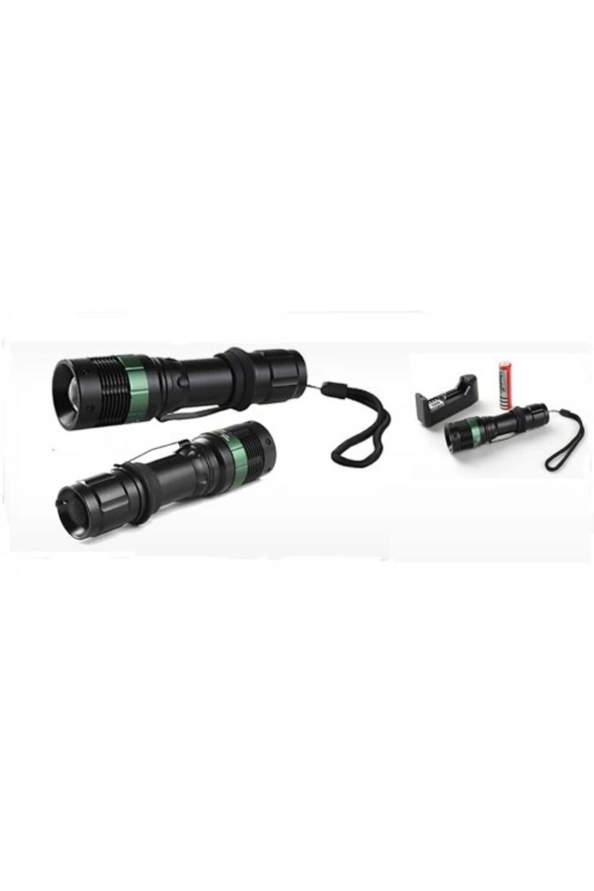 ZORROKİN Power Style 500 Lumen 600 Metre Işık Uzantılı Zoomlu Şarjlı El Feneri 6109 - ECK5053-2792