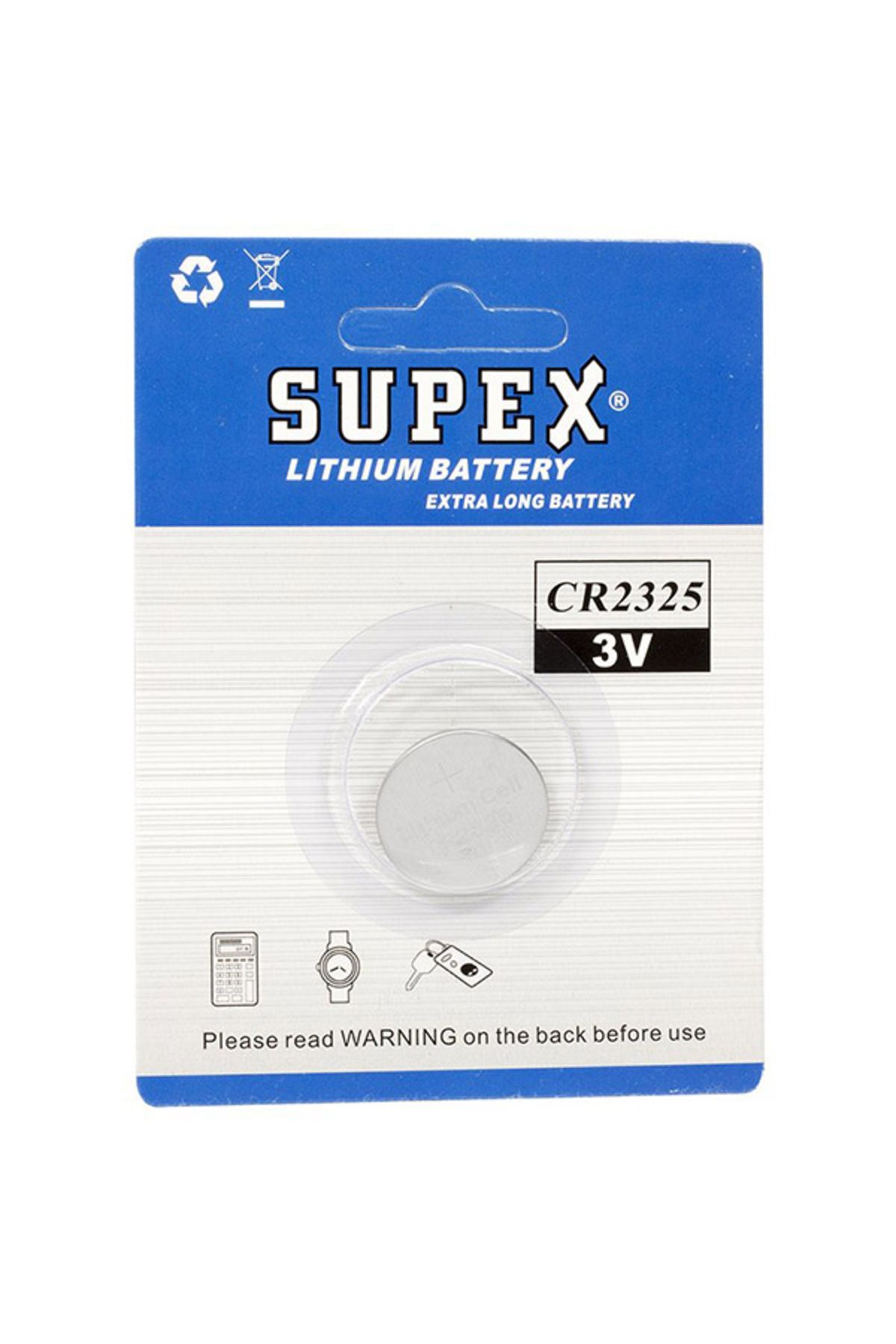 Supex CR2325 3 VOLT LİTYUM PİL (TEKLİ)