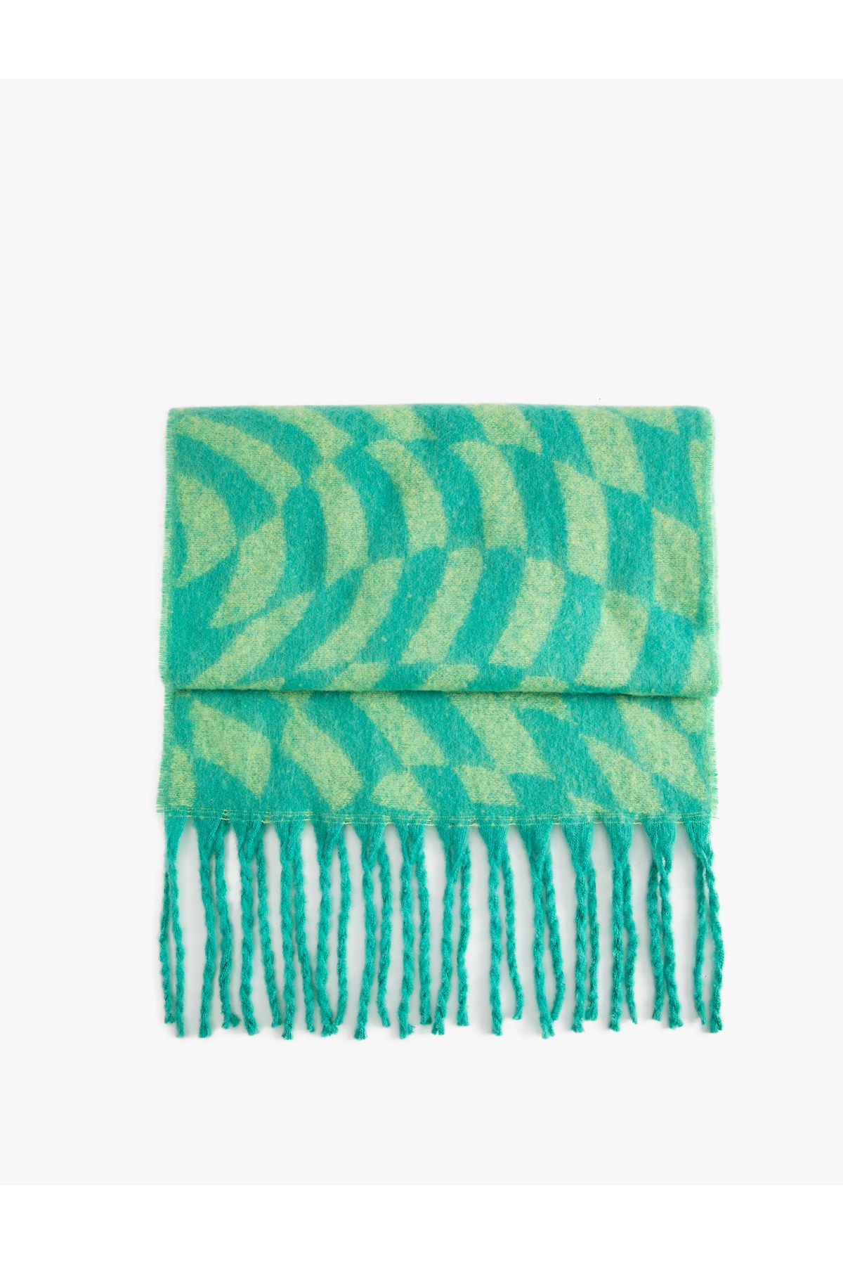 Koton-Soft Textured Long Patterned Tassels 2