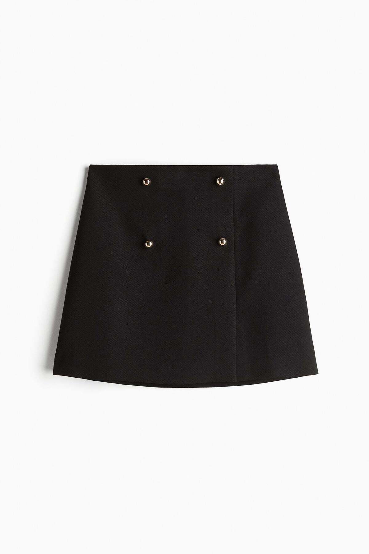 H&M-Button-front mini skirt 2