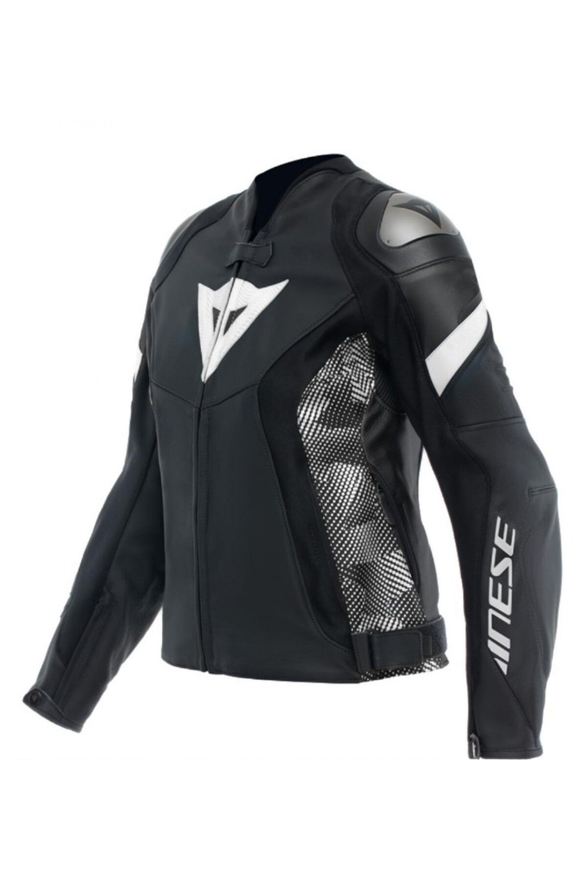 Dainese Avro 5 Kadın Deri Mont Siyah-beyaz 44