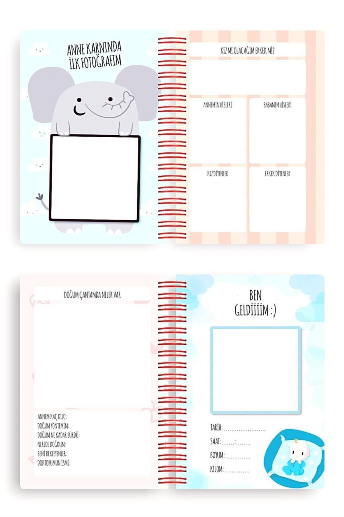 Le Color Bebek Anı Defteri ve Anne Hamile Albümü Pembe fotoğrafı 5 (önizleme)