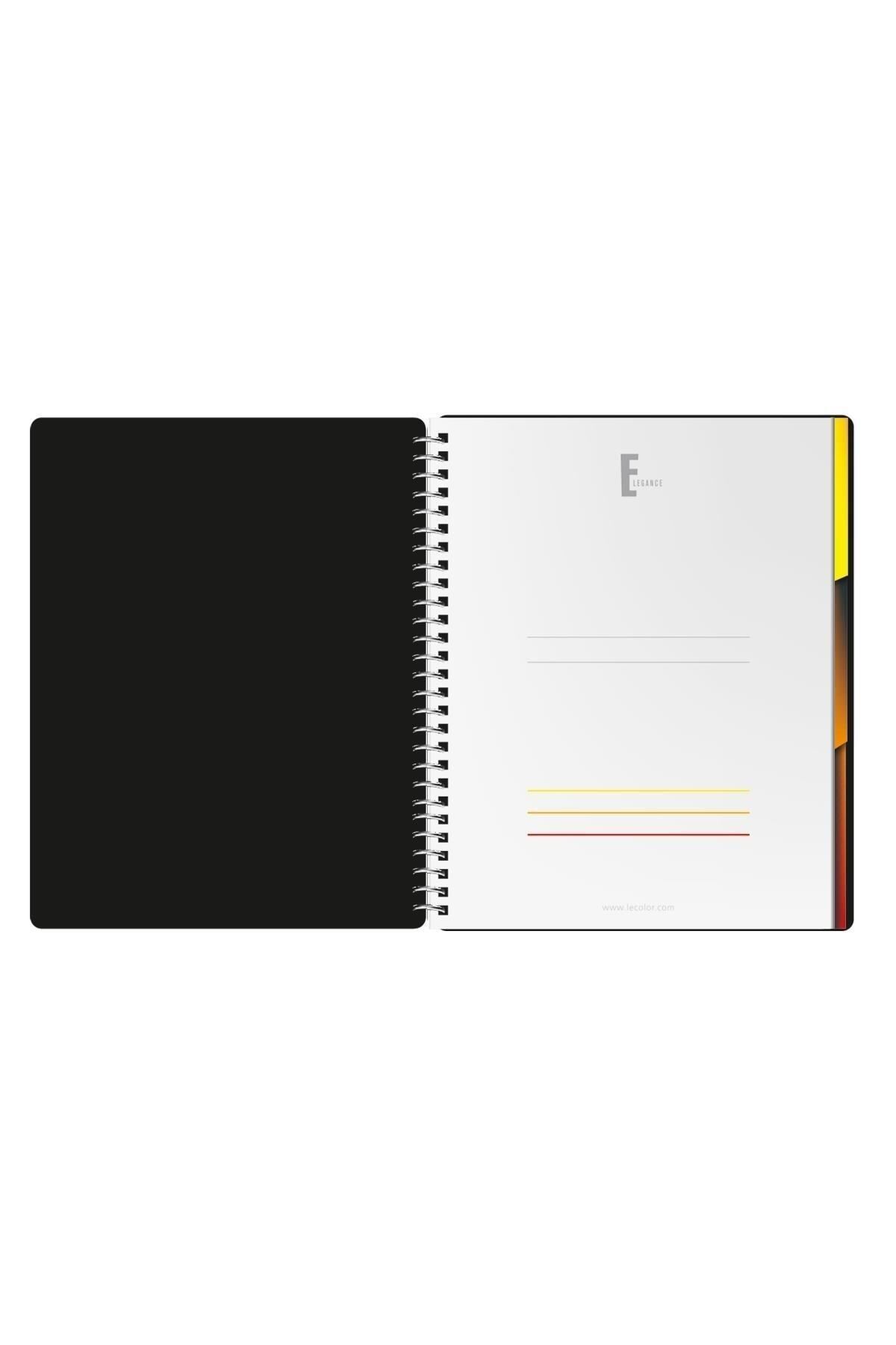 Le Color-Elegance A4 Notebook Checked 160 Pages Spiral 2