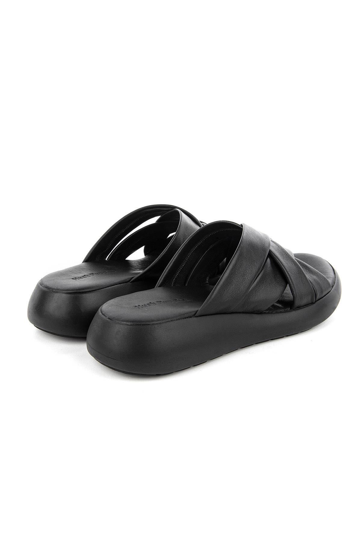 Hush Puppies-Γυναικείες παντόφλες από γνήσιο δέρμα Atata Anatomical 4