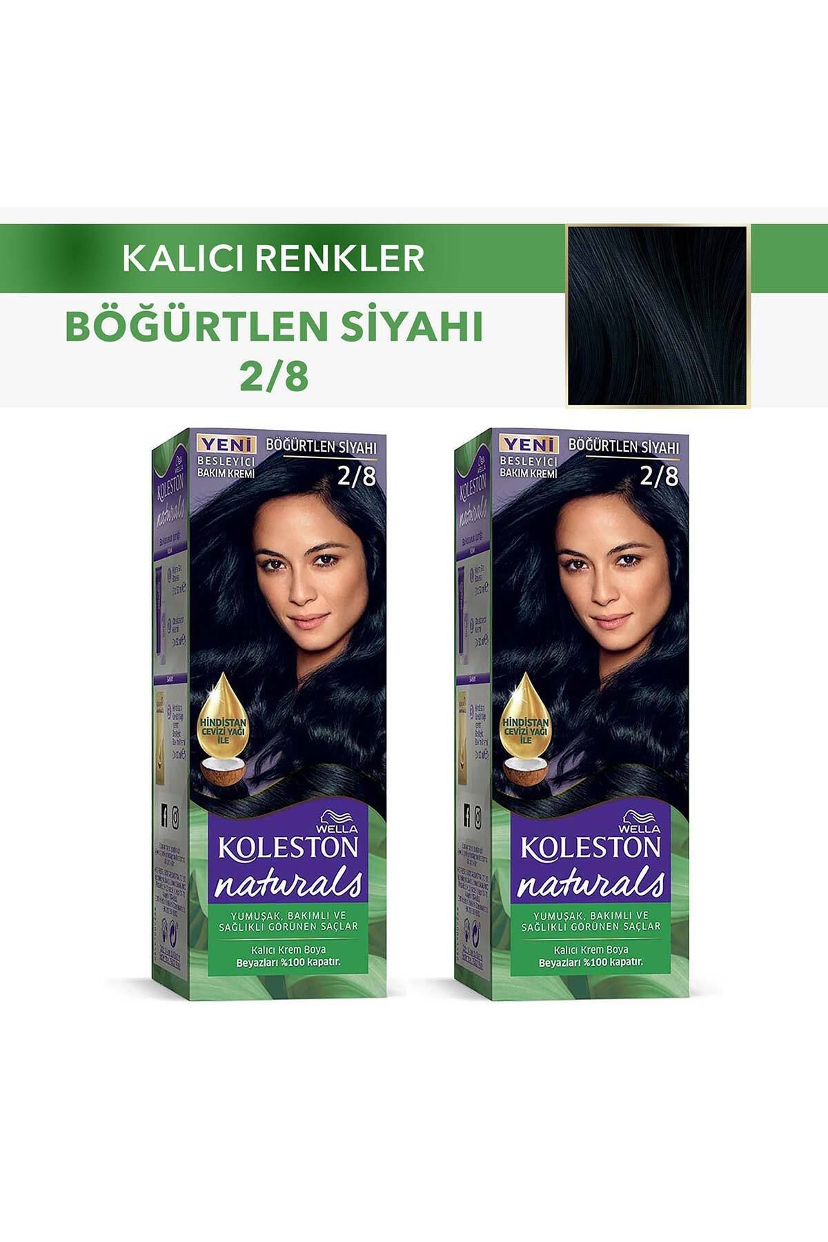 Wella Koleston Saç Boyası Naturals 2/8 Böğürtlen Siyah X 2 Adet