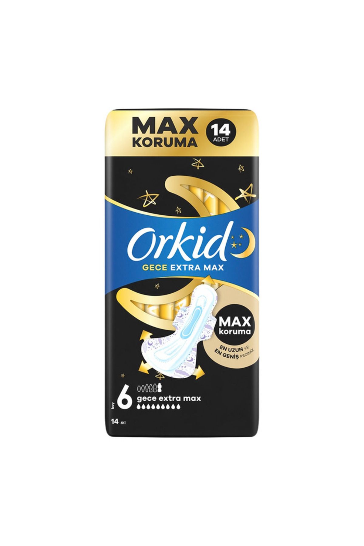 Orkid Ped Ultra Extra Gece Max 6 Boy 14'lü