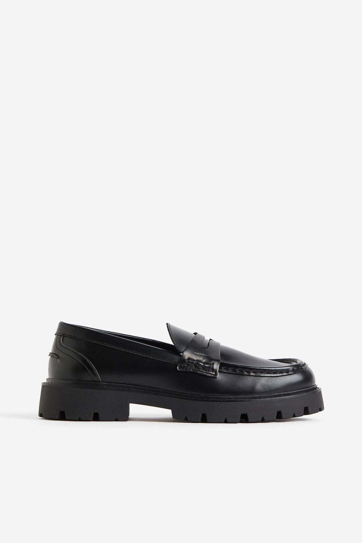 H&M-Chunky black loafers 8