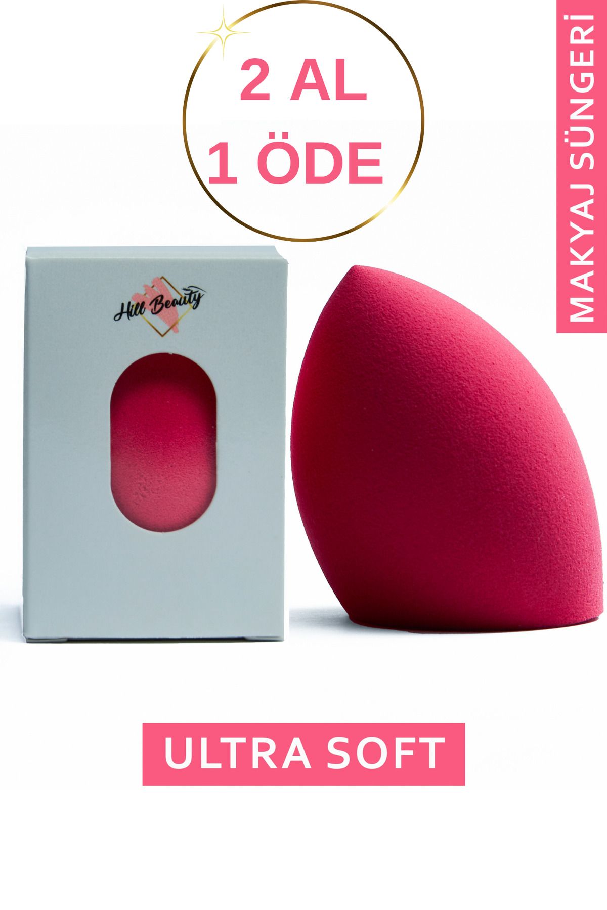 Hill Beauty Turkey Ultra Soft Makyaj Süngeri Fuşya