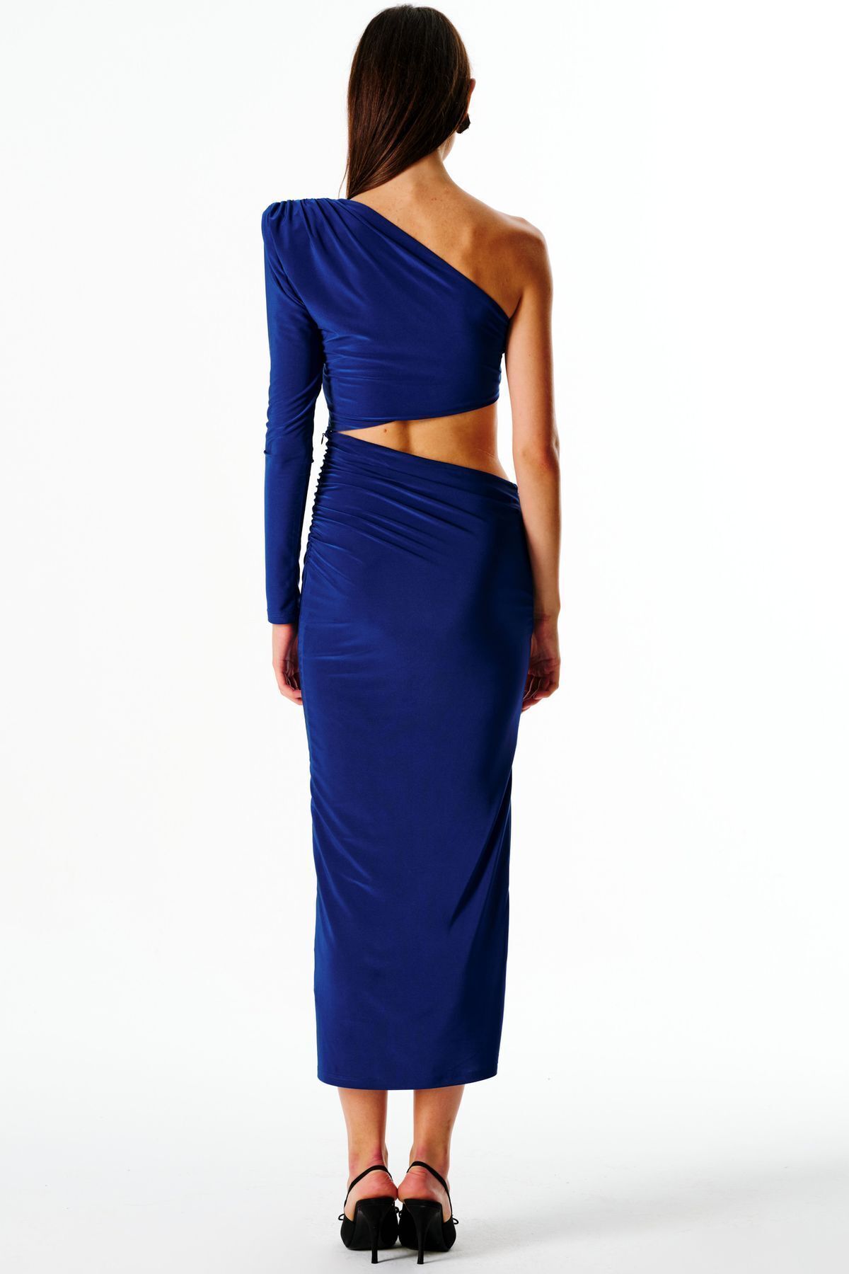 Love On Friday-Emilia Reversible Wearable Long Skirt (Sax Blue) 2