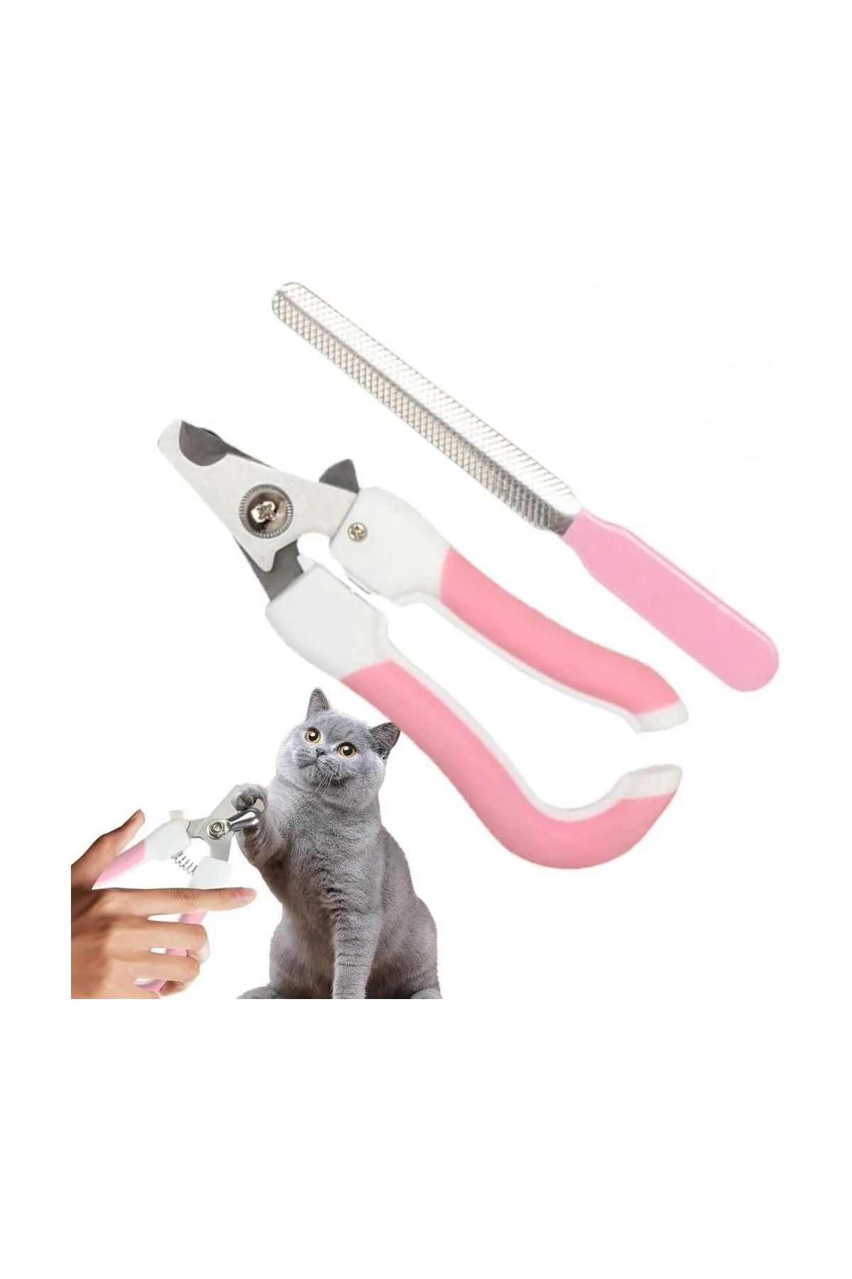 Pawita-Cat Dog Nail Clippers Rasp Set Easy Operation 1 Piece 4