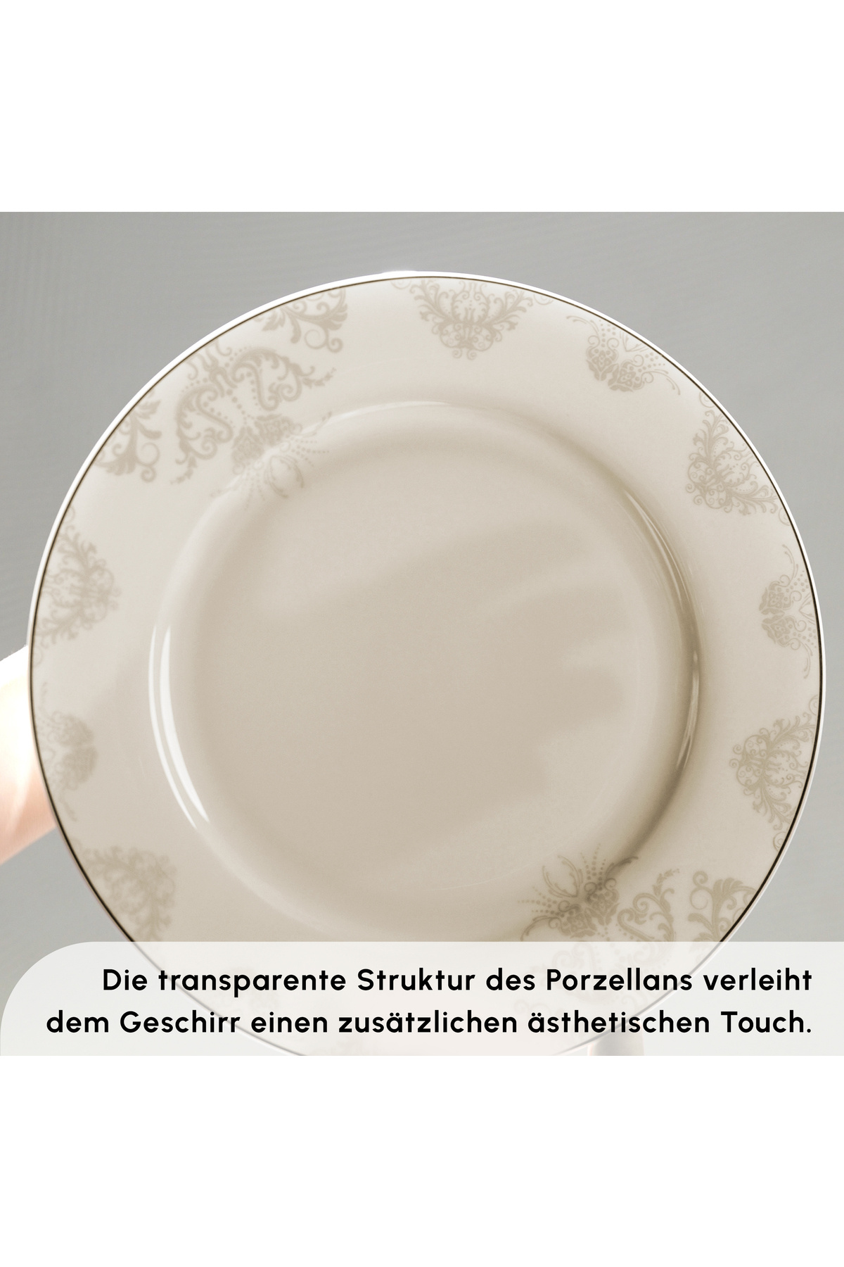 Karaca-Elegance Bone Siena – 53-teiliges Esszimmerset für 12 Personen in Gold 5