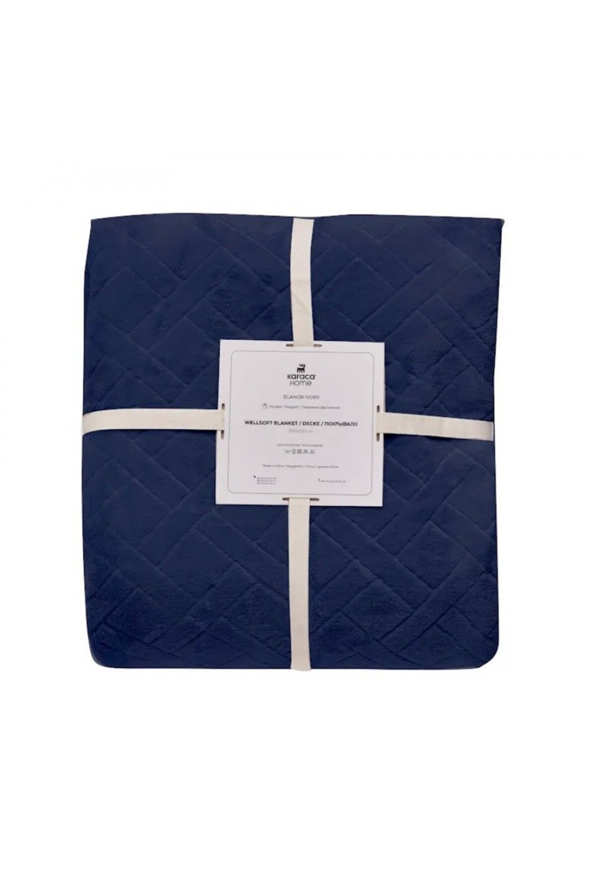 Karaca-Elanor Kuscheldecke in Navy 4