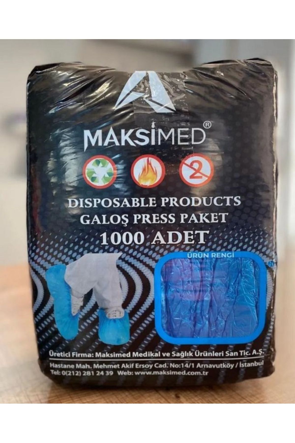 MAKSİMED GALOŞ MAVİ 10.000 ADET / 1000'Lİ 10 PAKET