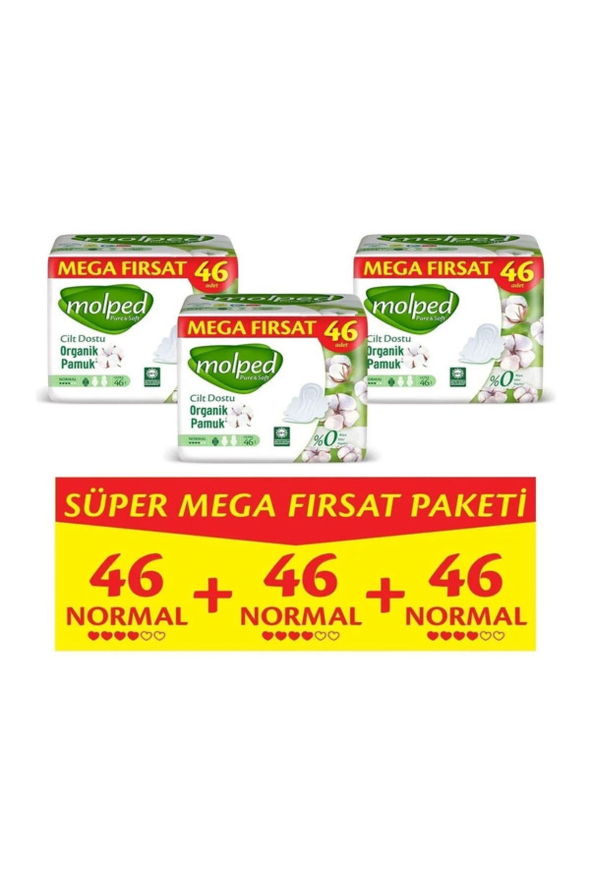 Molped Organik Pure Soft 138li Hijyenik Ped