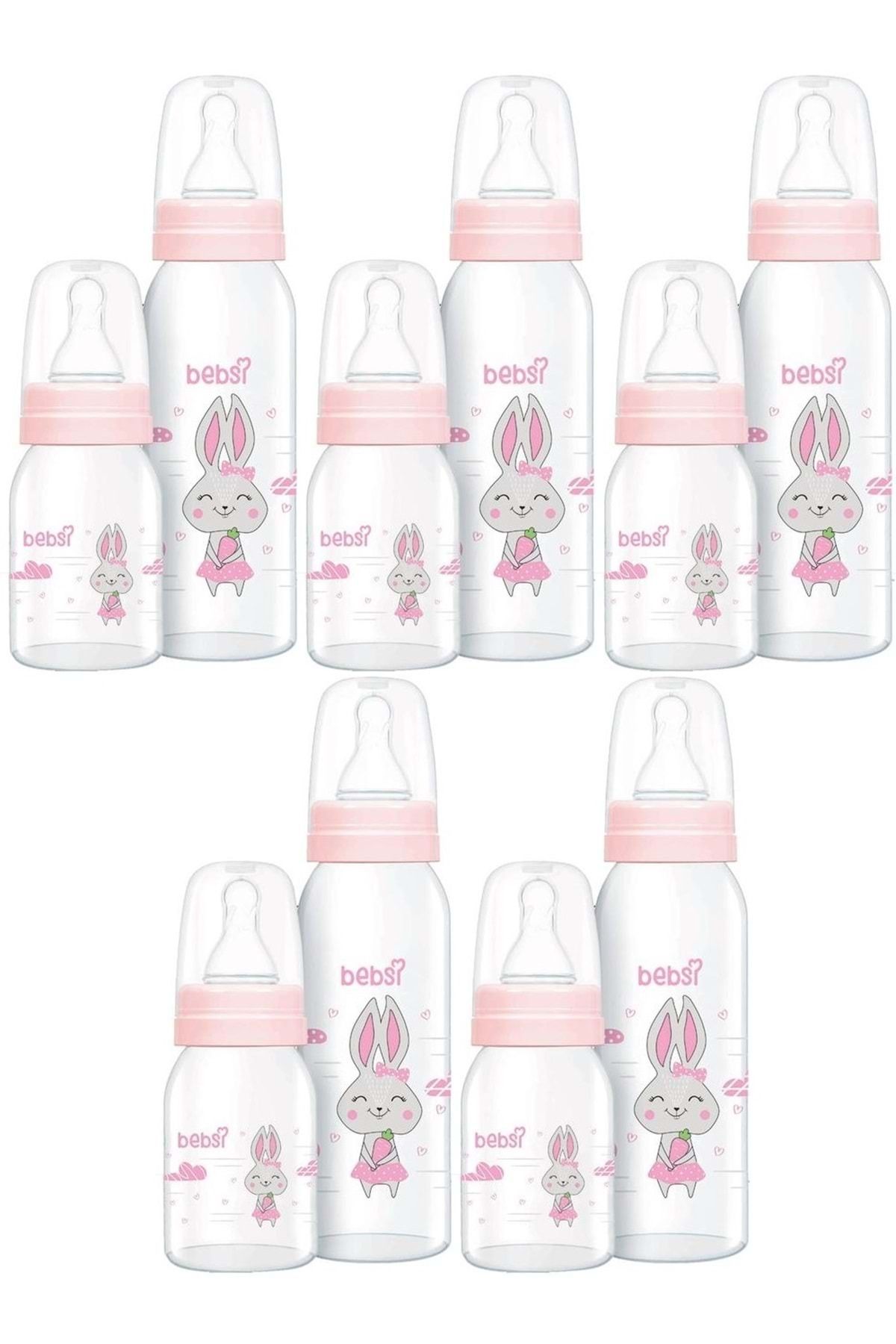 Bebsi Cam Biberon Seti Pembe (250ML+125ML) (5 Li Set)