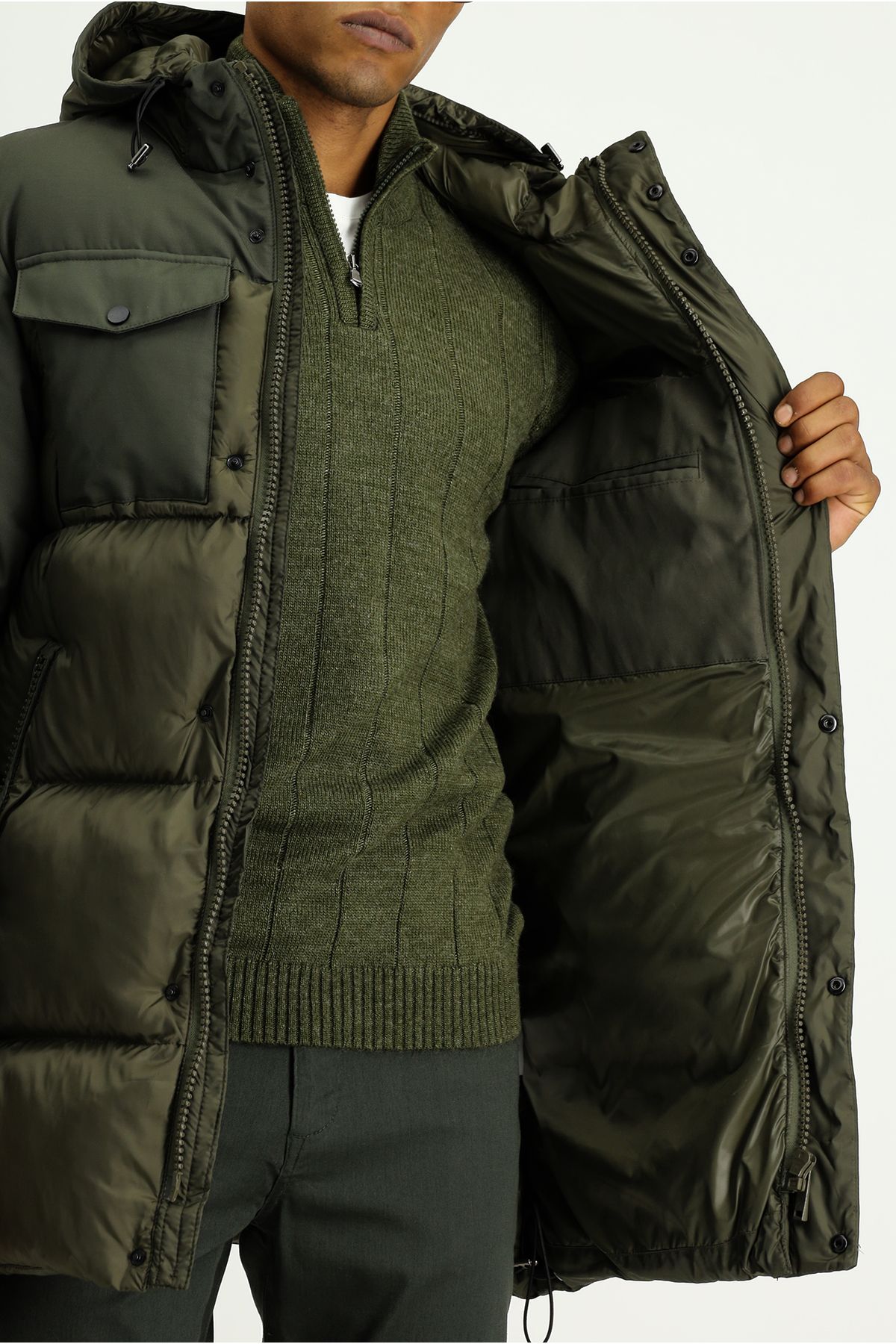 Kiğılı-Hooded Sports Puffer Coat 6