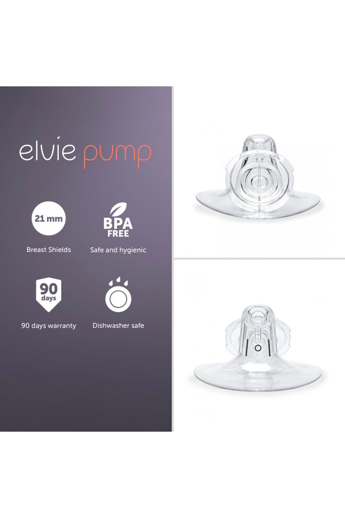 Elvie-Pump Breast Shield - 28mm | 2 Pack Nipple Shield Flange for Pumping Breast Milk 2