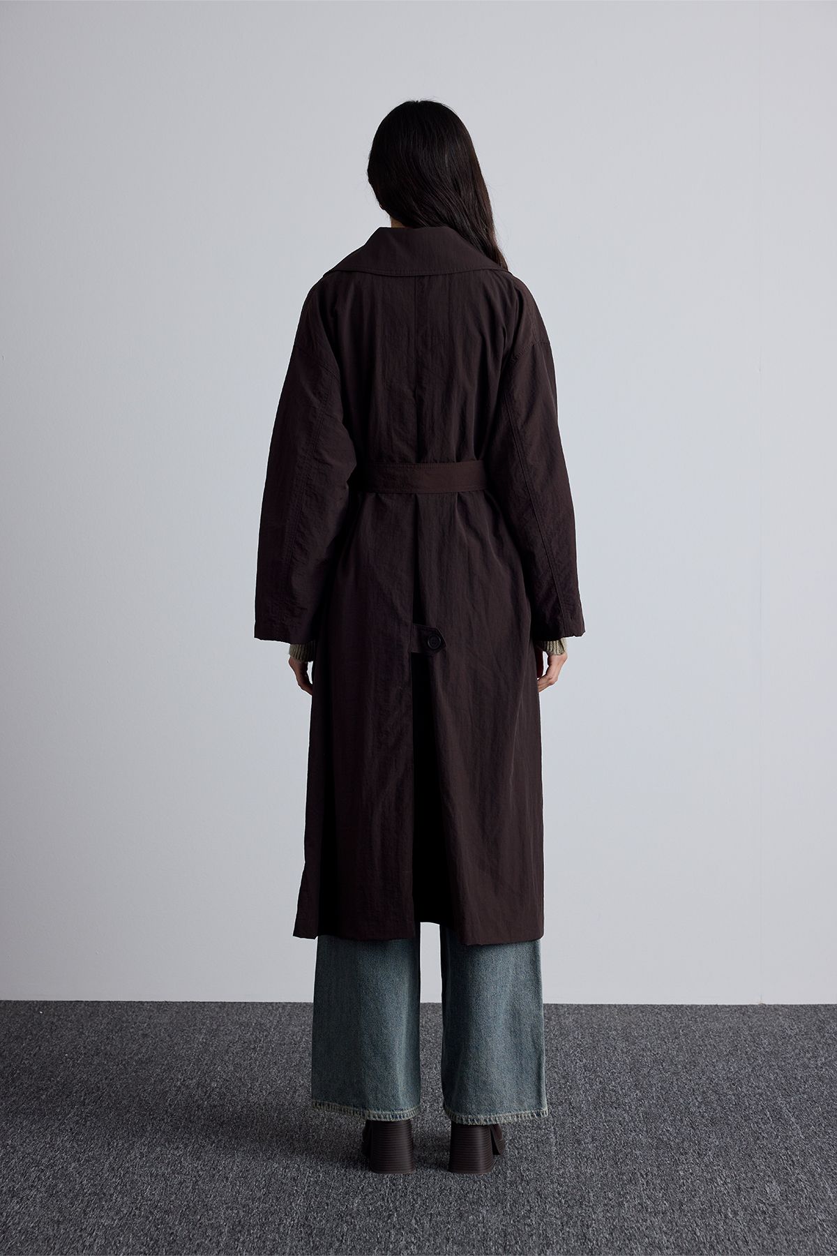 Manuka-Jude Oversize Trench Coat - Bitter Brown 6