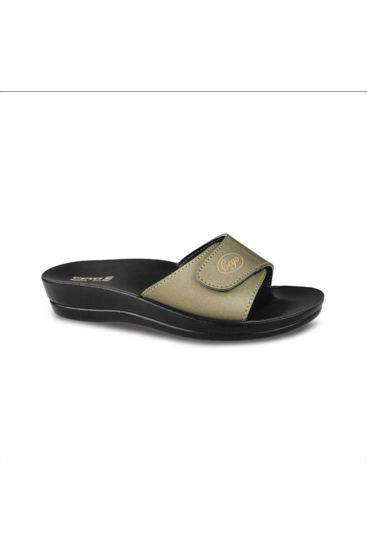 Ceyo-Gold Color Mınerva RK-500 Women's Daily Slippers - Velcro 1